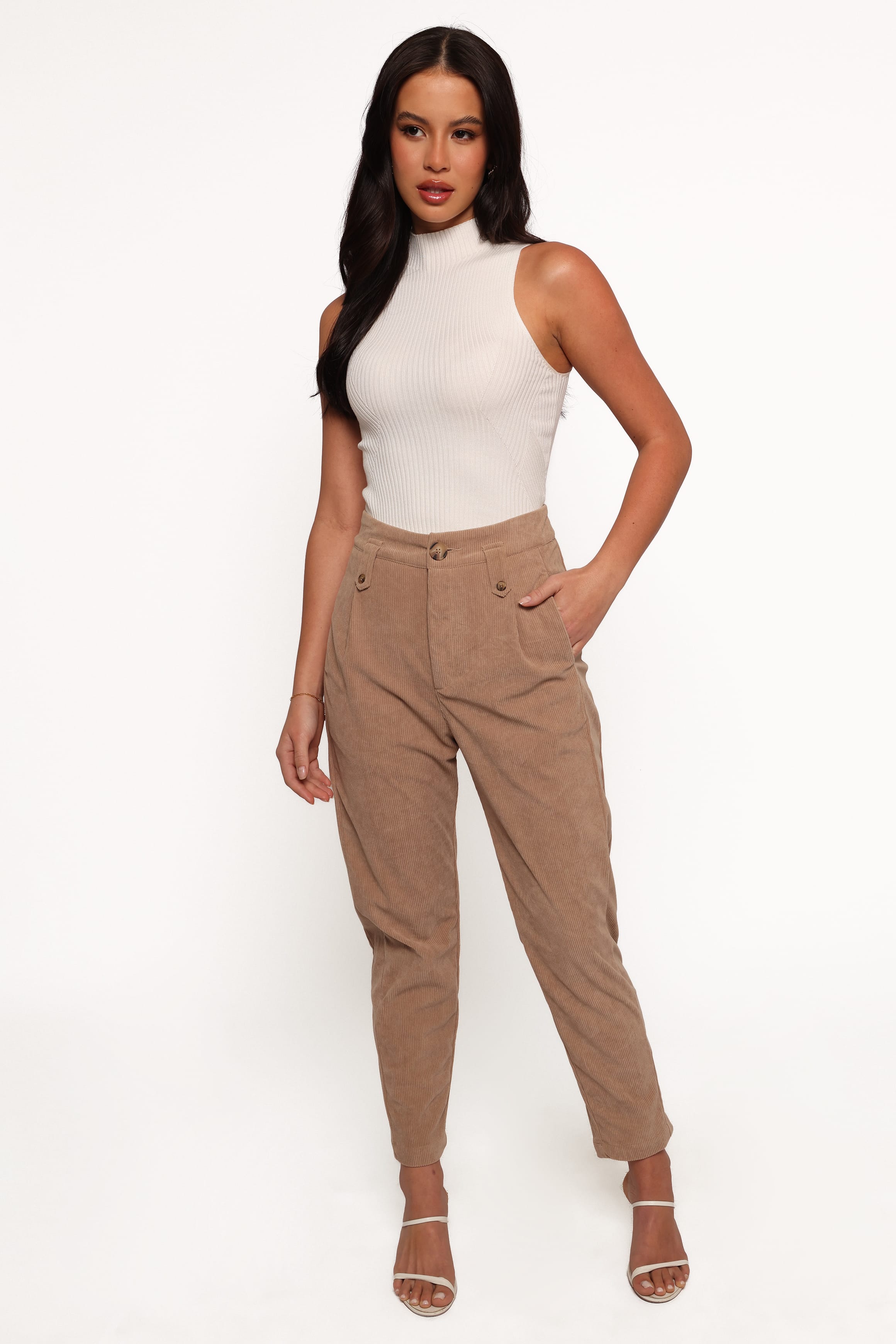 Petal and Pup USA BOTTOMS Jones Cord Pant - Brown (Hold for Rack)