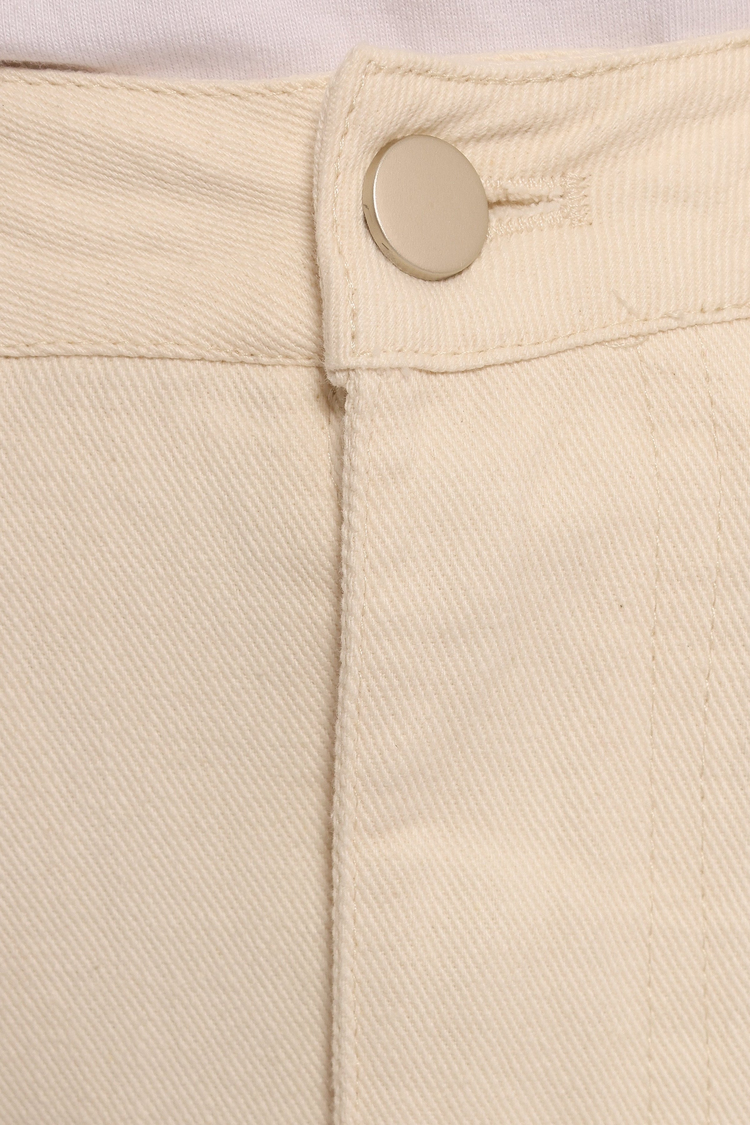 Petal and Pup USA BOTTOMS Kellen Corduroy Midi SKirt - Cream