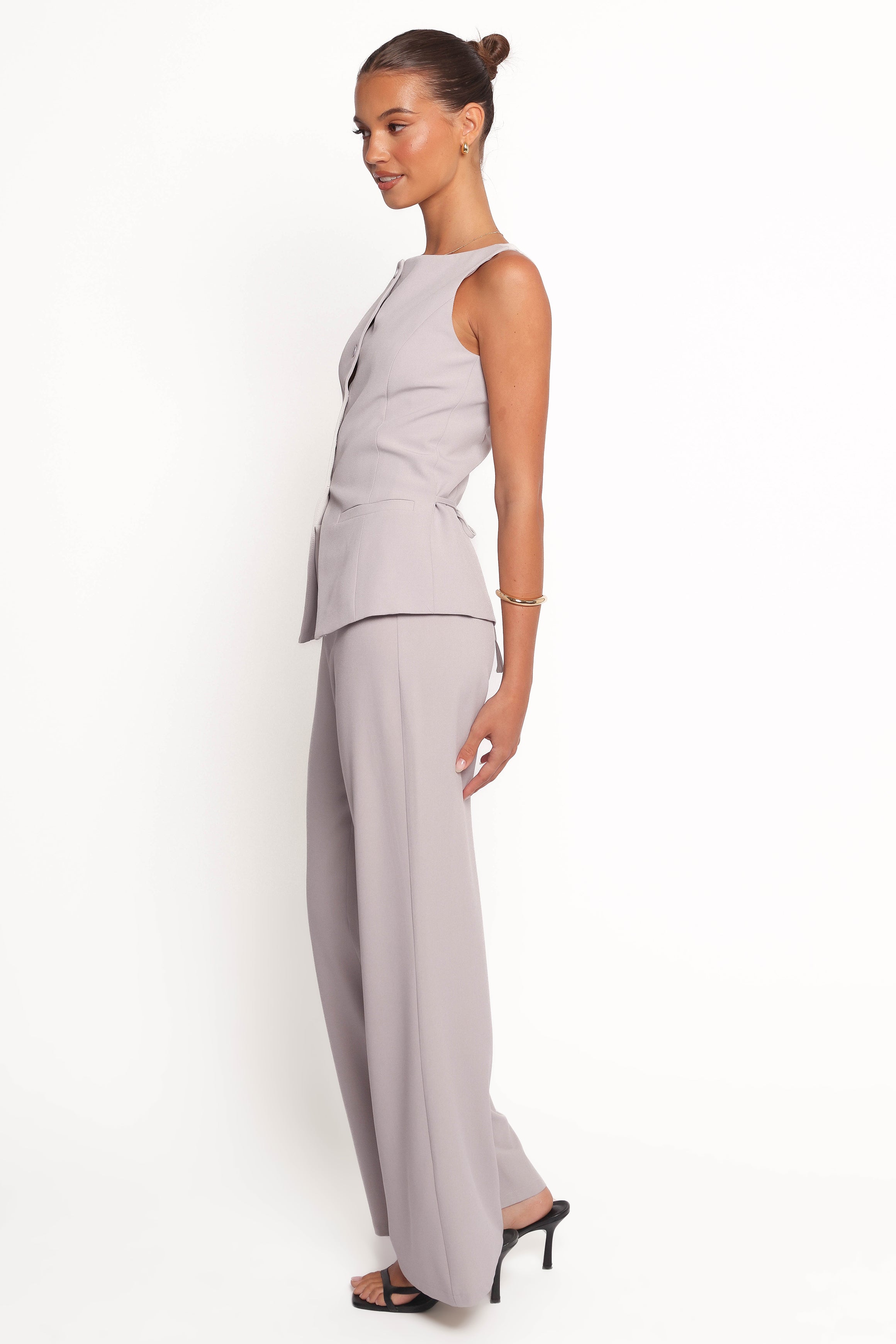 Petal and Pup USA BOTTOMS Kernie Pants - Light Grey (Hold for Rack)