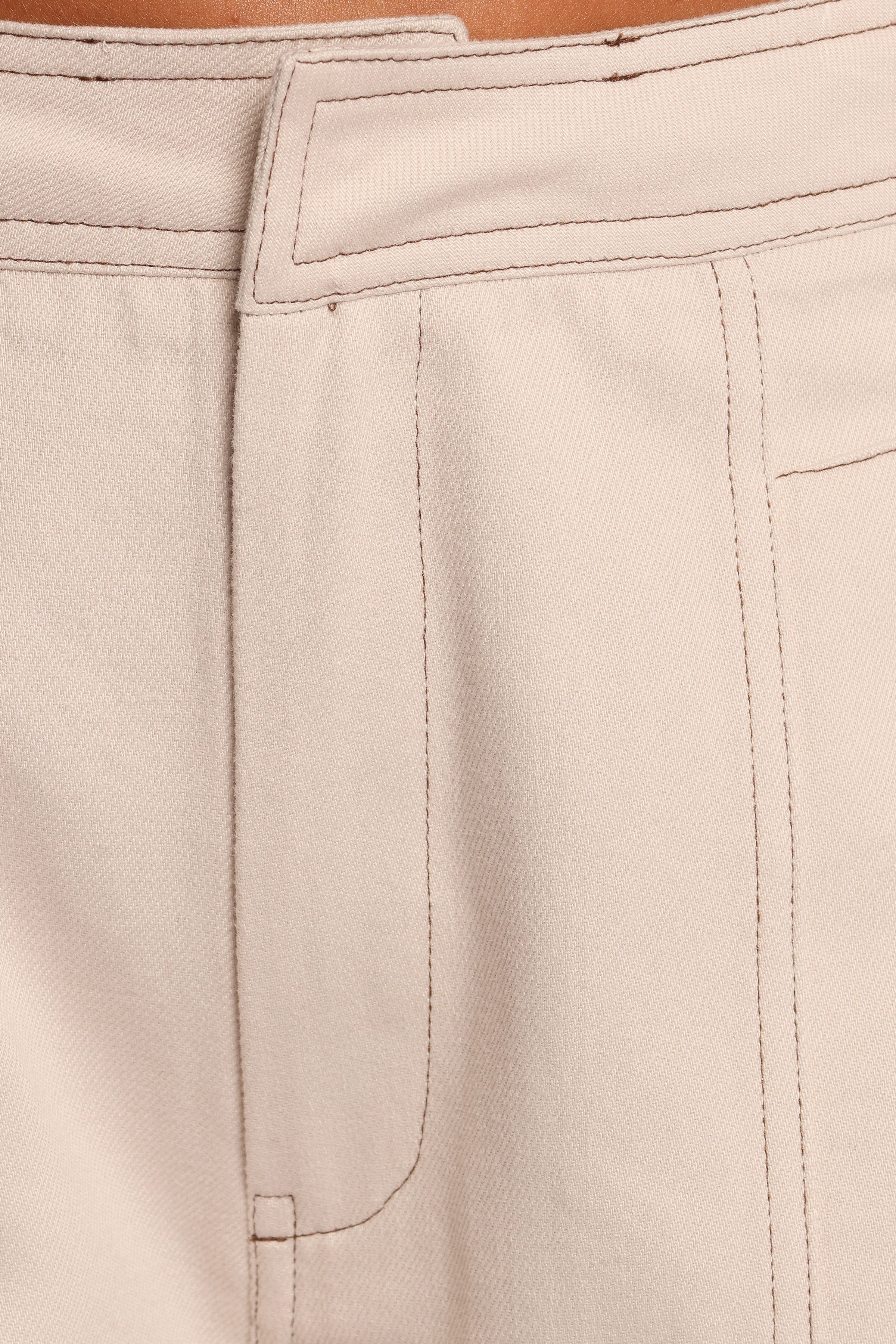 Petal and Pup USA BOTTOMS Kiah Cargo Pant - Ecru