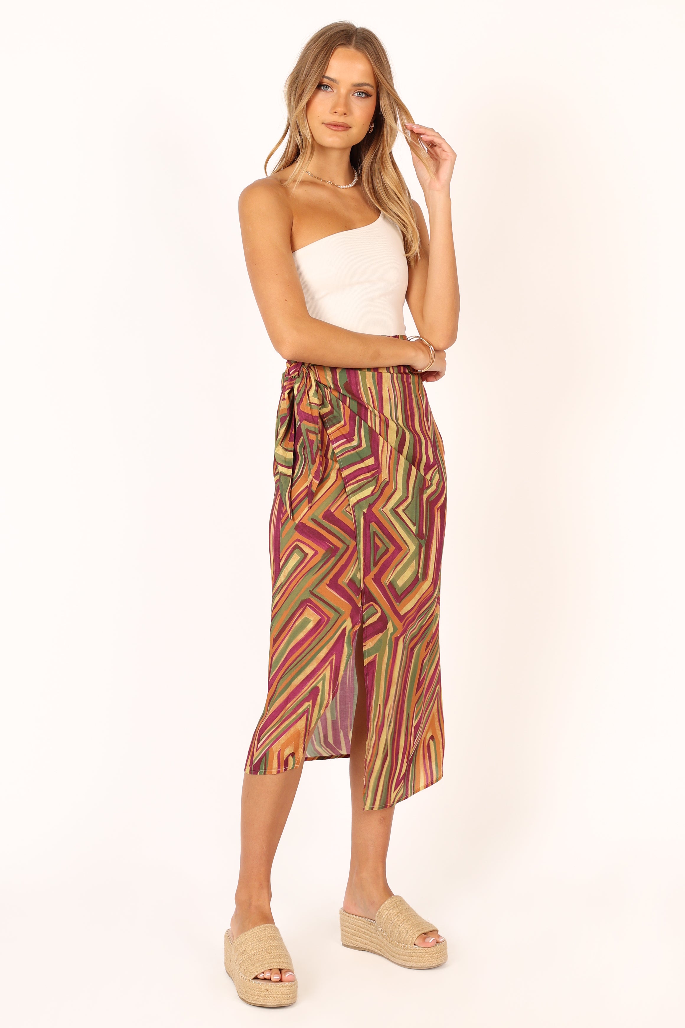 Petal and Pup USA BOTTOMS Kiela Midi Skirt - Vintage Royale
