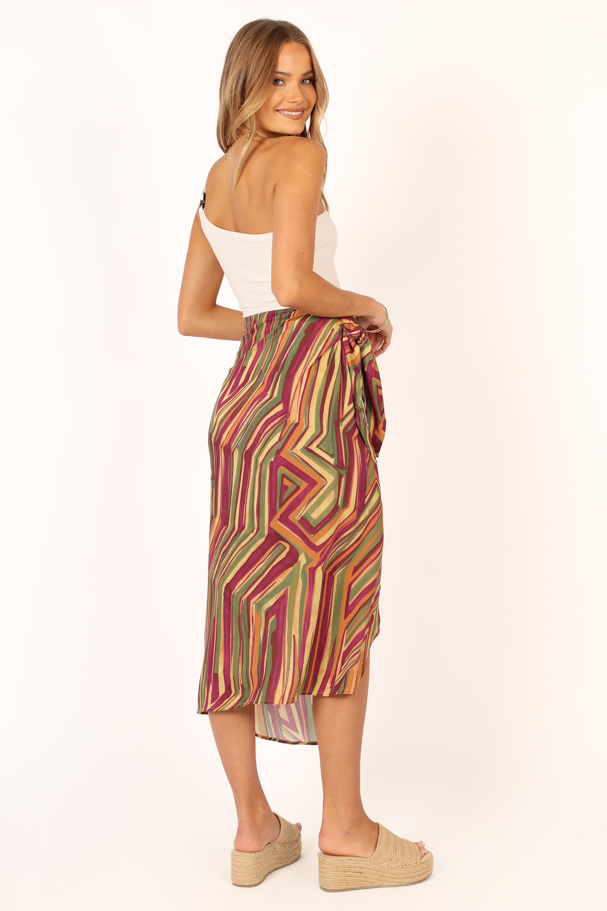 Petal and Pup USA BOTTOMS Kiela Midi Skirt - Vintage Royale