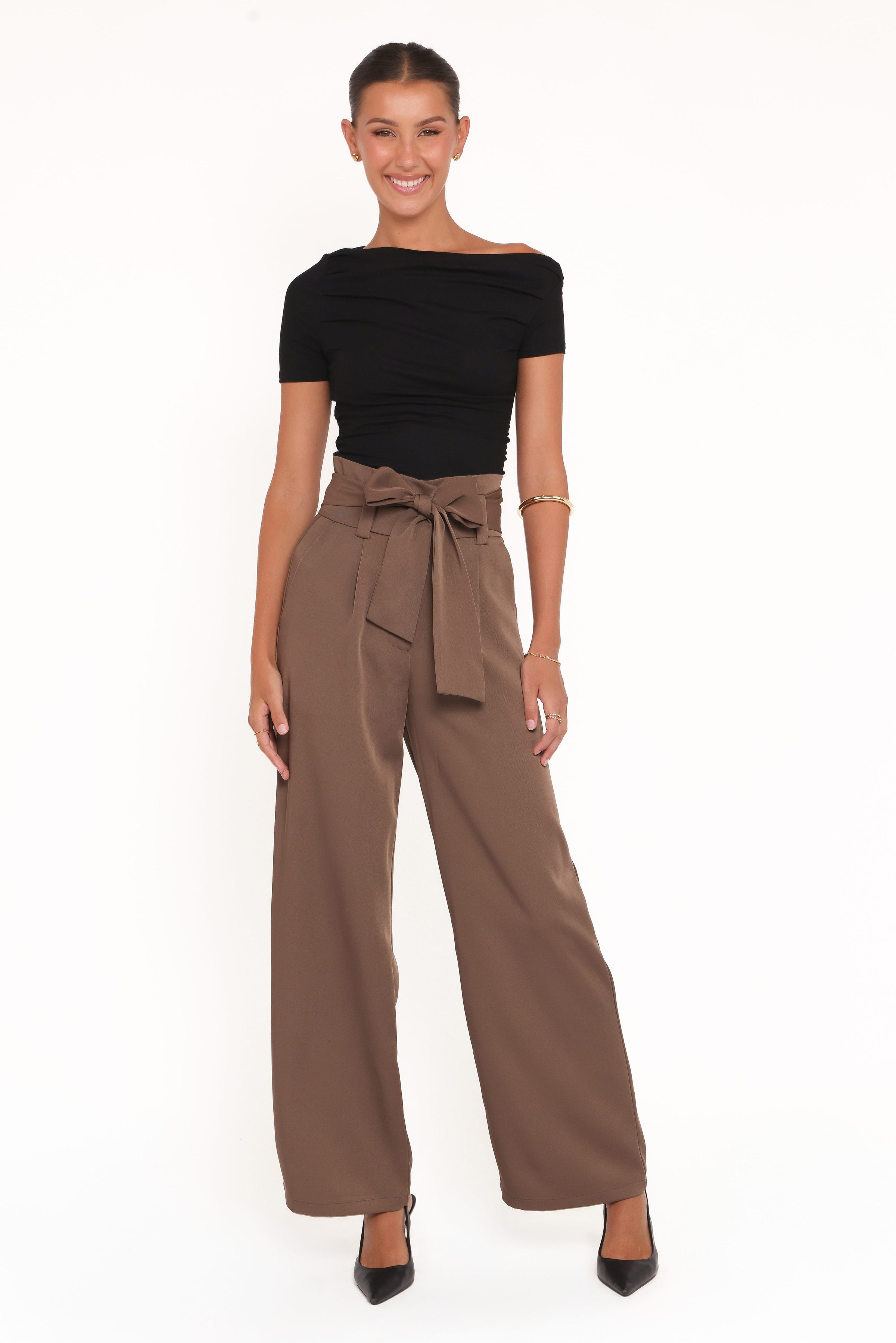 Petal and Pup USA BOTTOMS Kieran Pants - Ash Brown