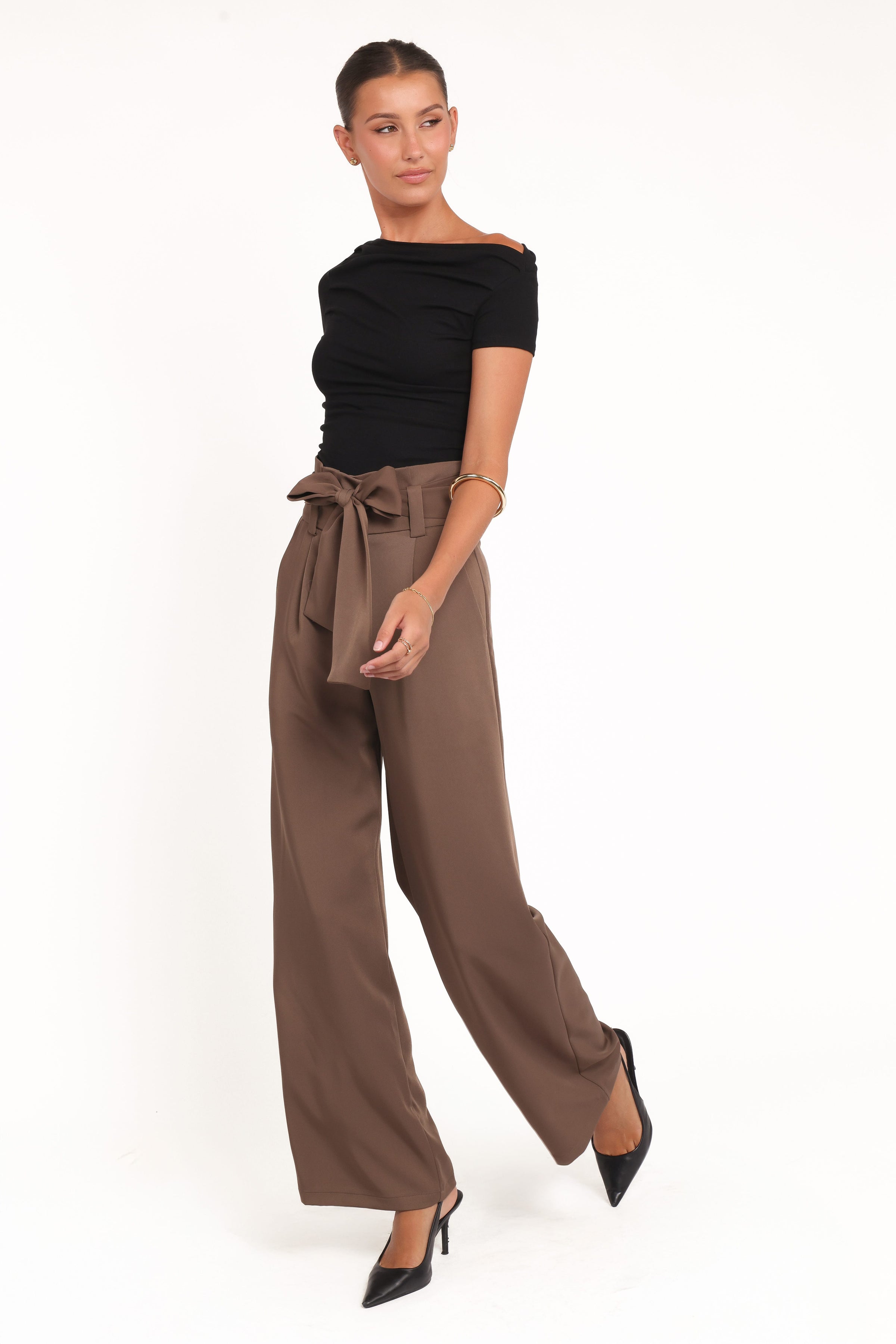 Petal and Pup USA BOTTOMS Kieran Pants - Ash Brown