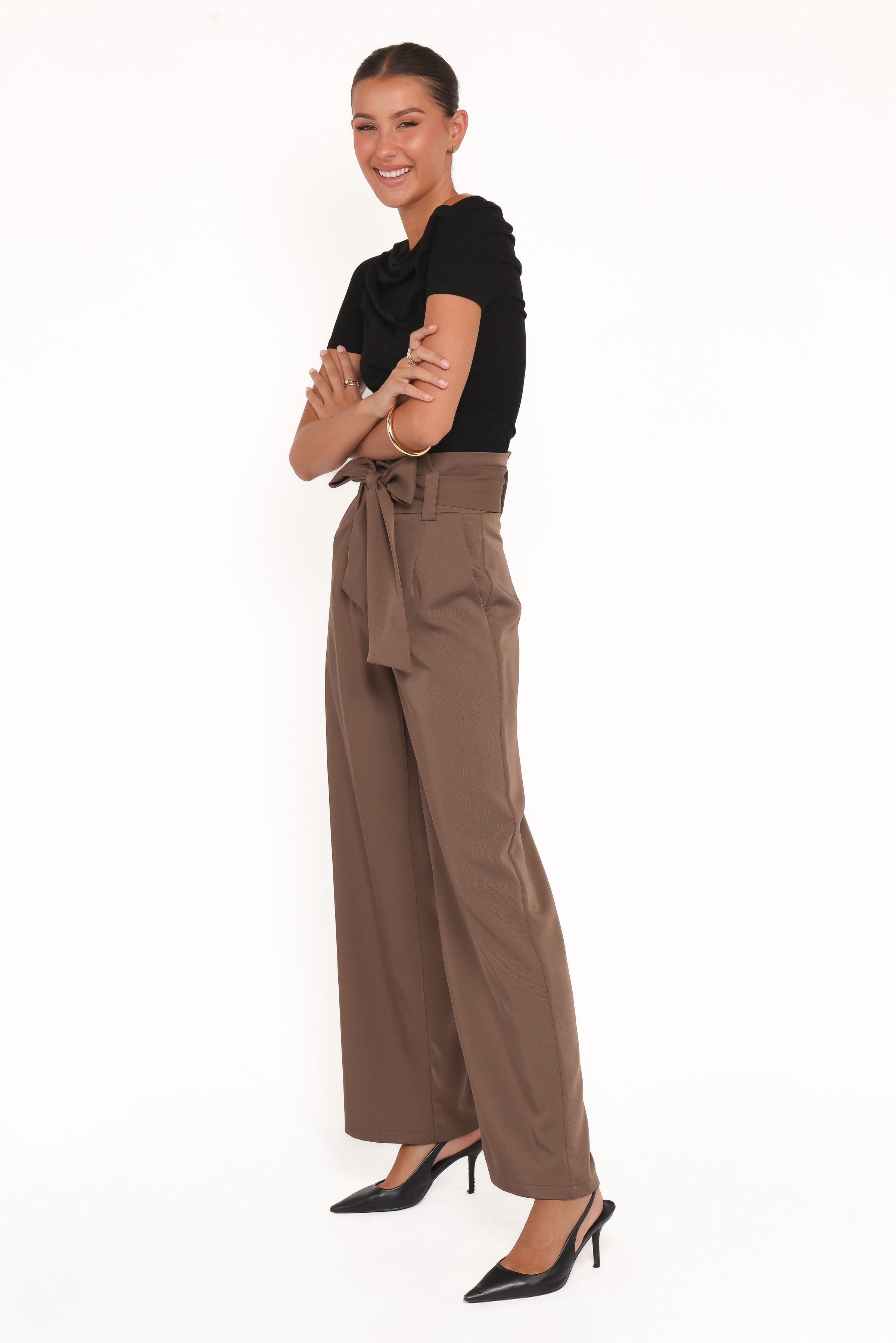 Petal and Pup USA BOTTOMS Kieran Pants - Ash Brown