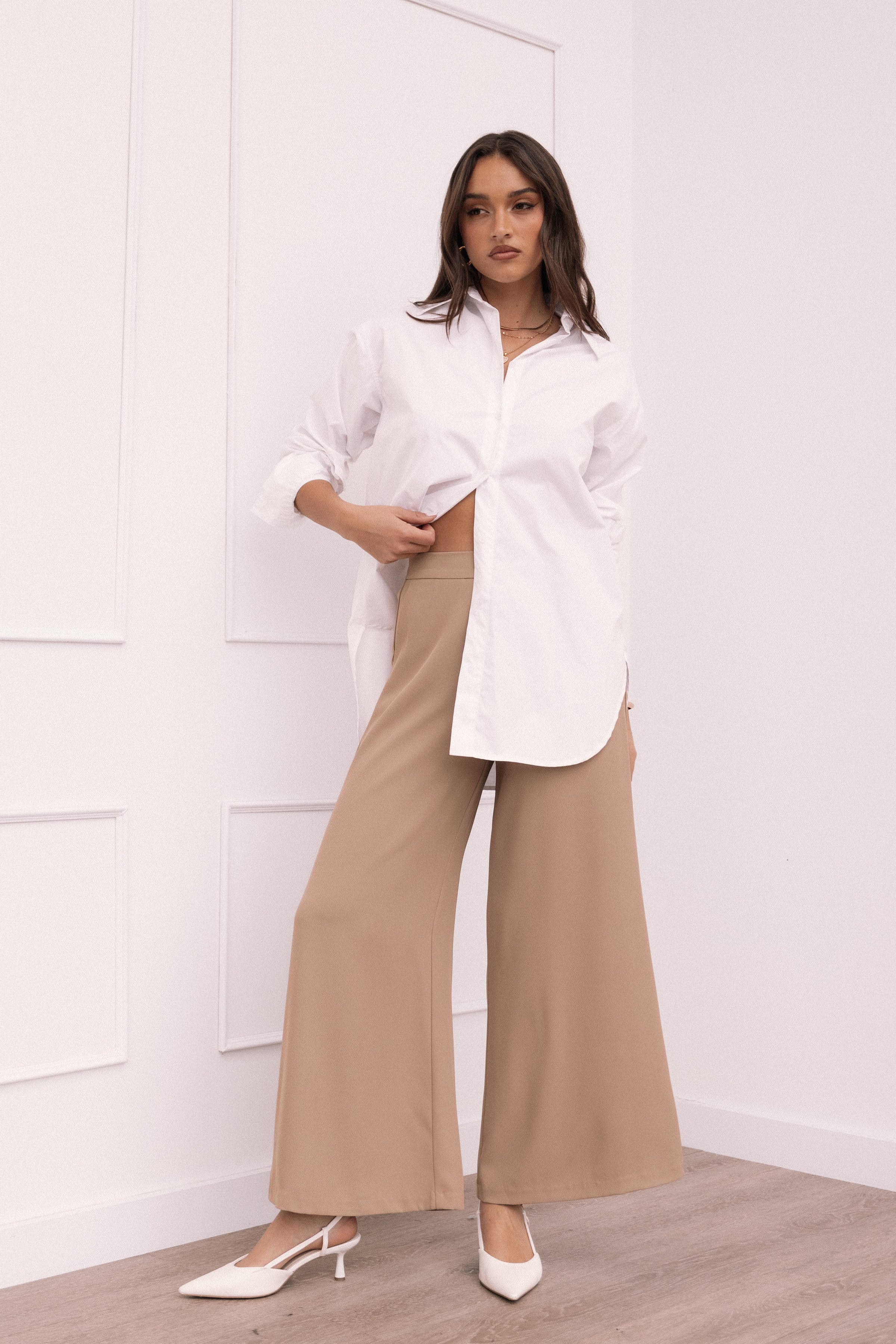 Petal and Pup USA BOTTOMS Laila Pant - Taupe