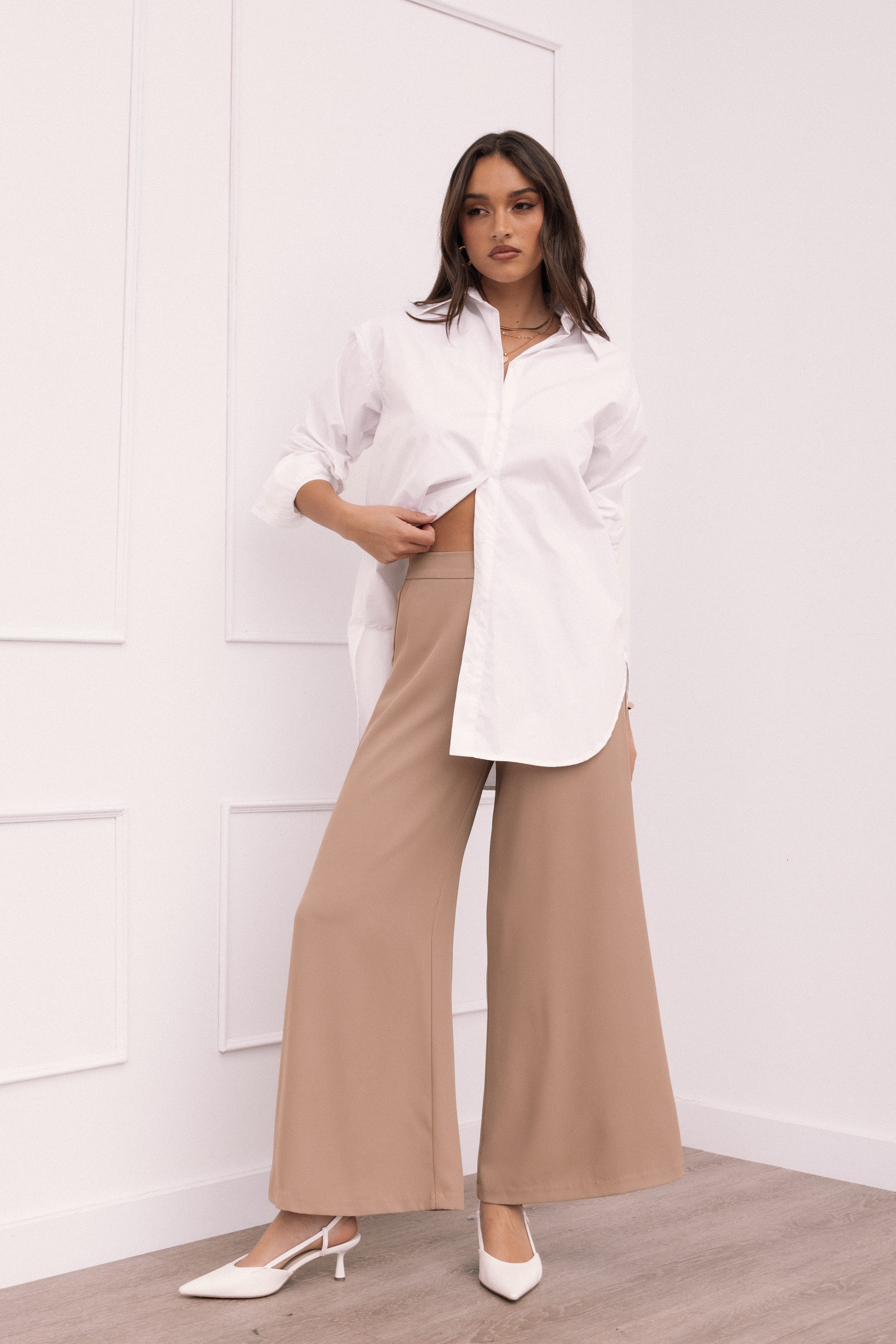 Petal and Pup USA BOTTOMS Laila Pant - Taupe