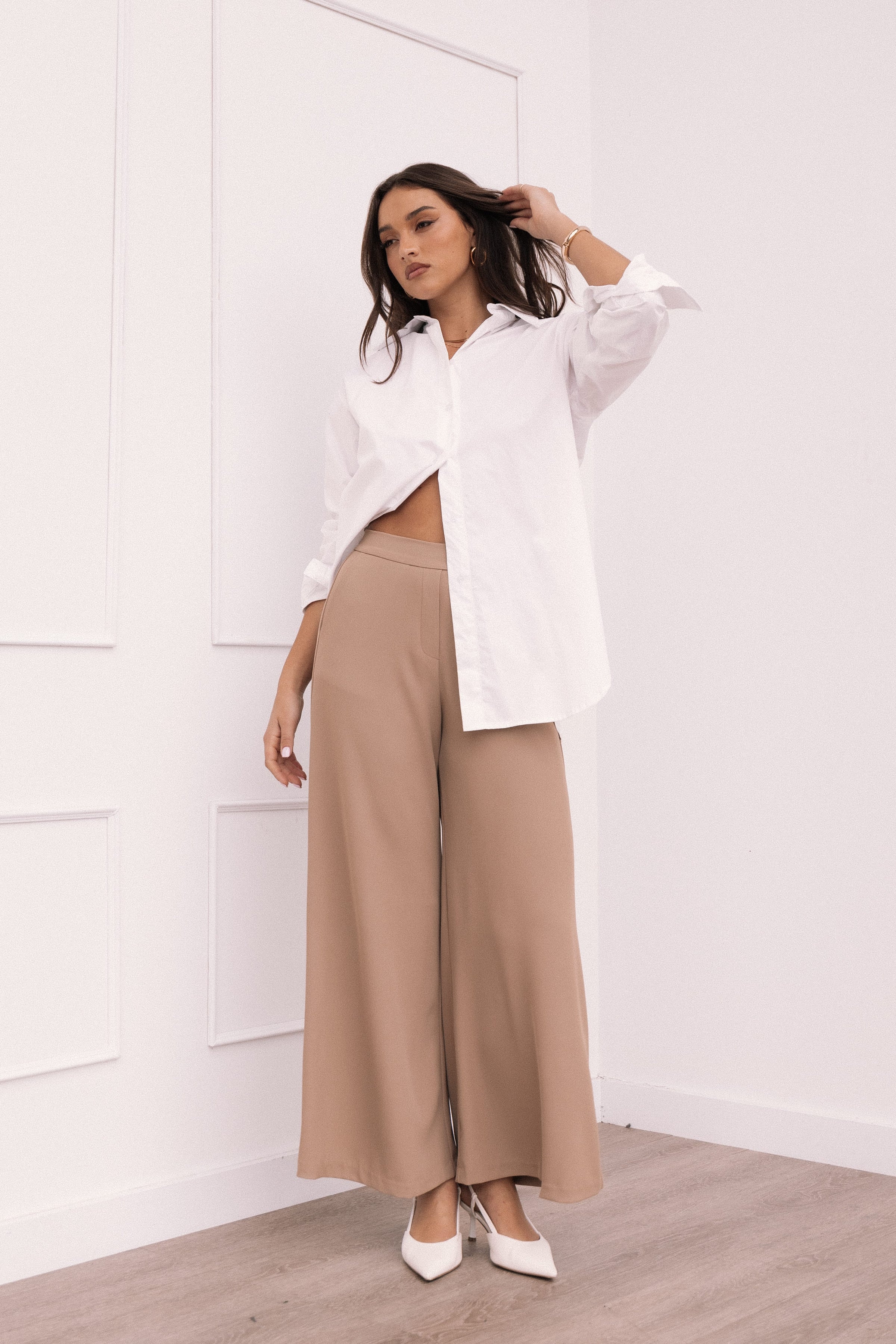 Petal and Pup USA BOTTOMS Laila Pant - Taupe