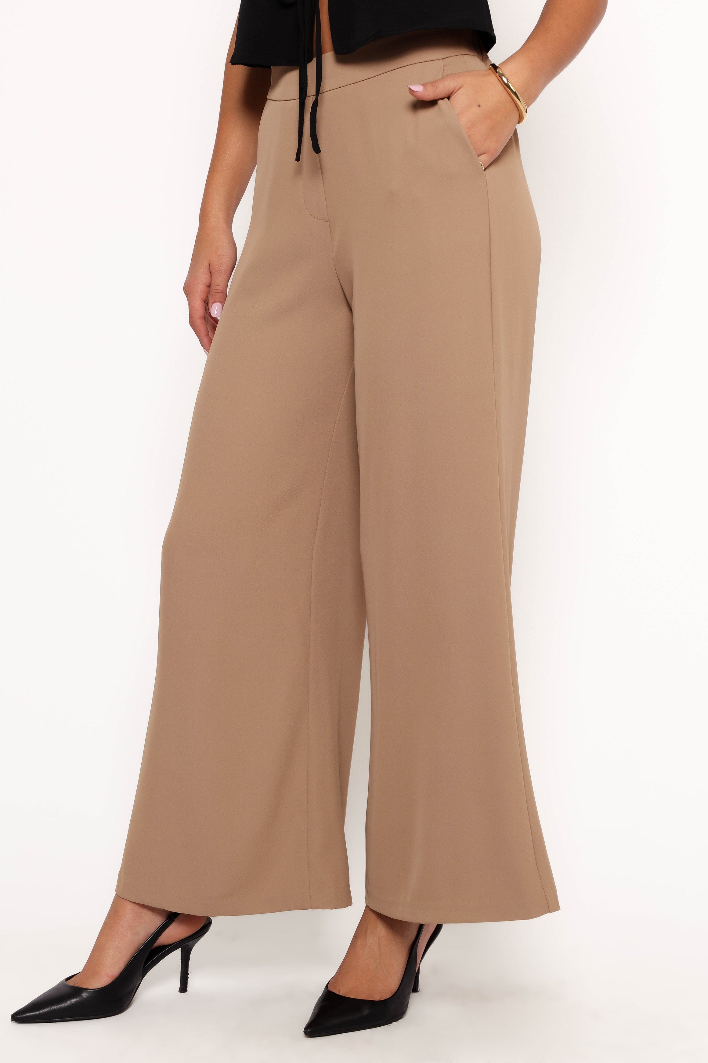 Petal and Pup USA BOTTOMS Laila Pant - Taupe