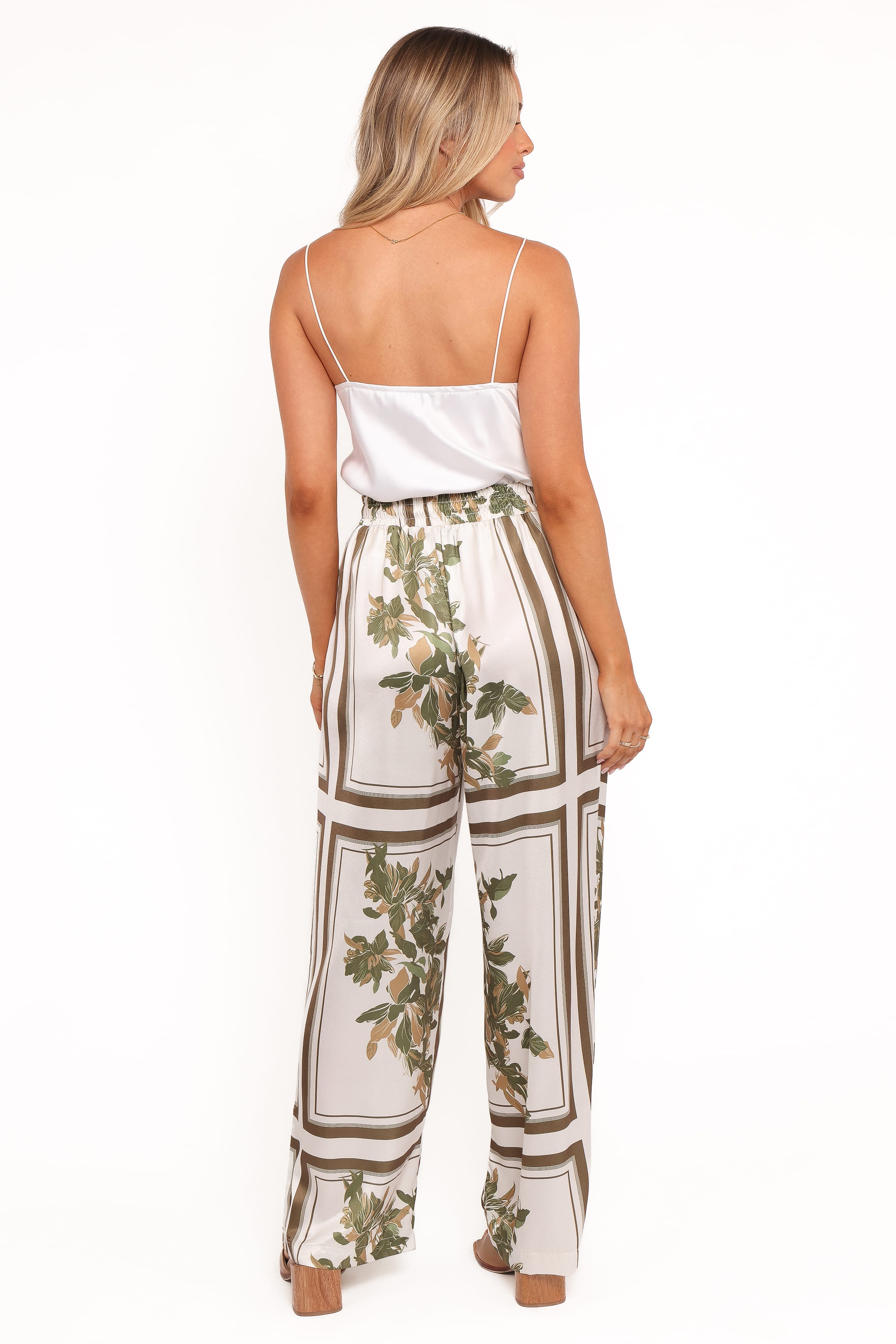Petal and Pup USA BOTTOMS Lara Wide Leg Pants - Olive Print