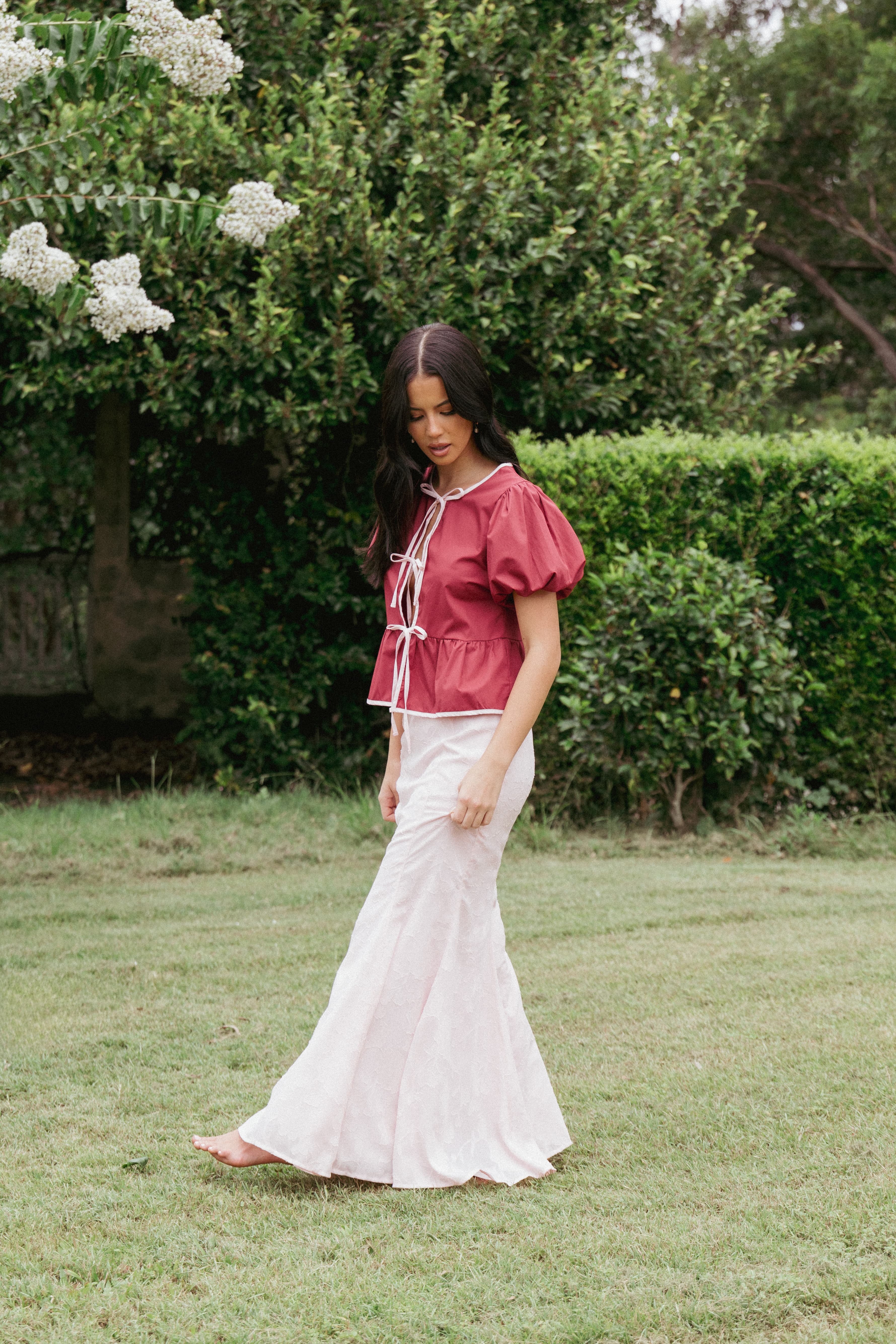Petal and Pup USA BOTTOMS Larina Maxi Skirt - Pink