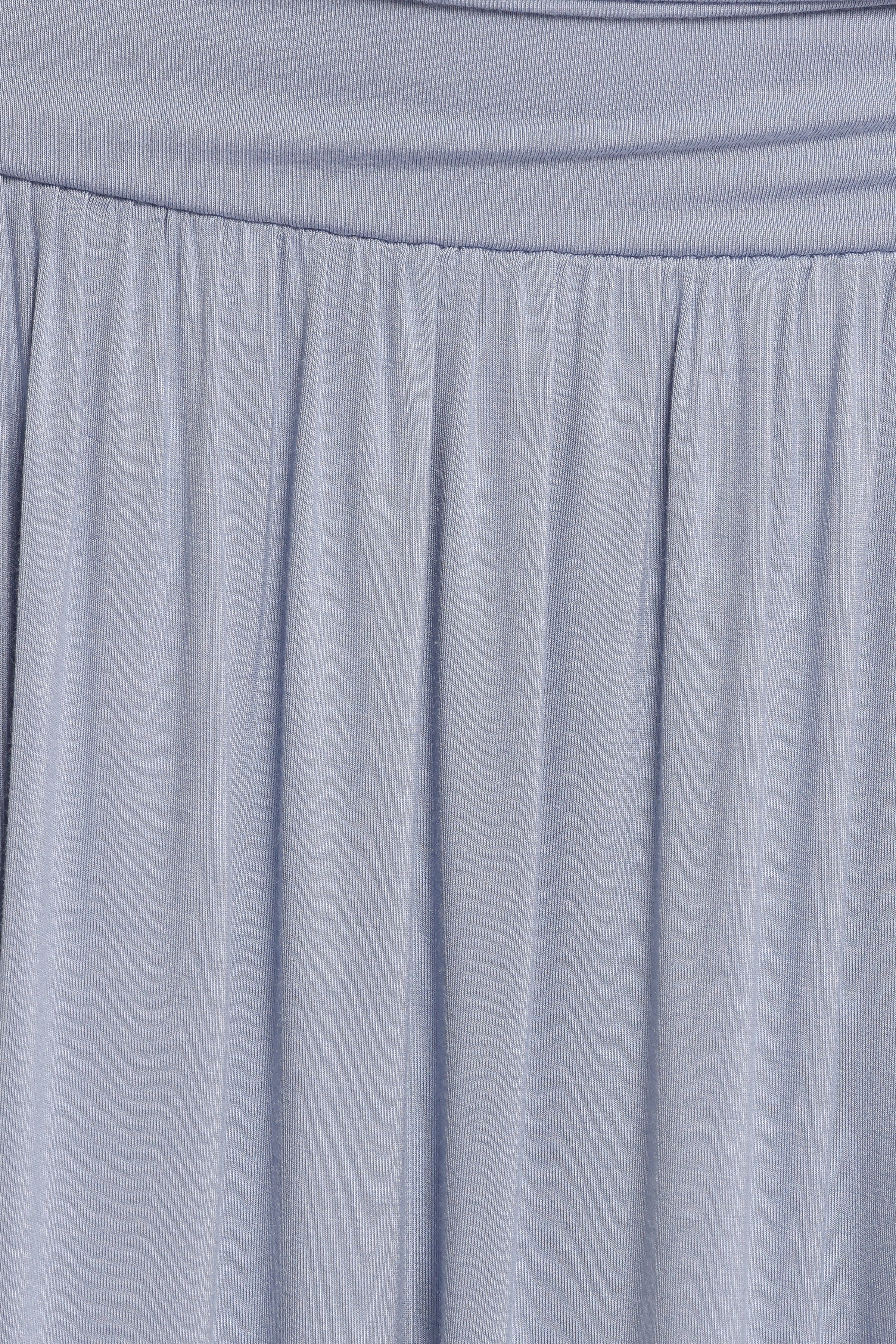 Petal and Pup USA BOTTOMS Lavia Ruched Knit Maxi Skirt - Soft Blue (Hold for Rack)