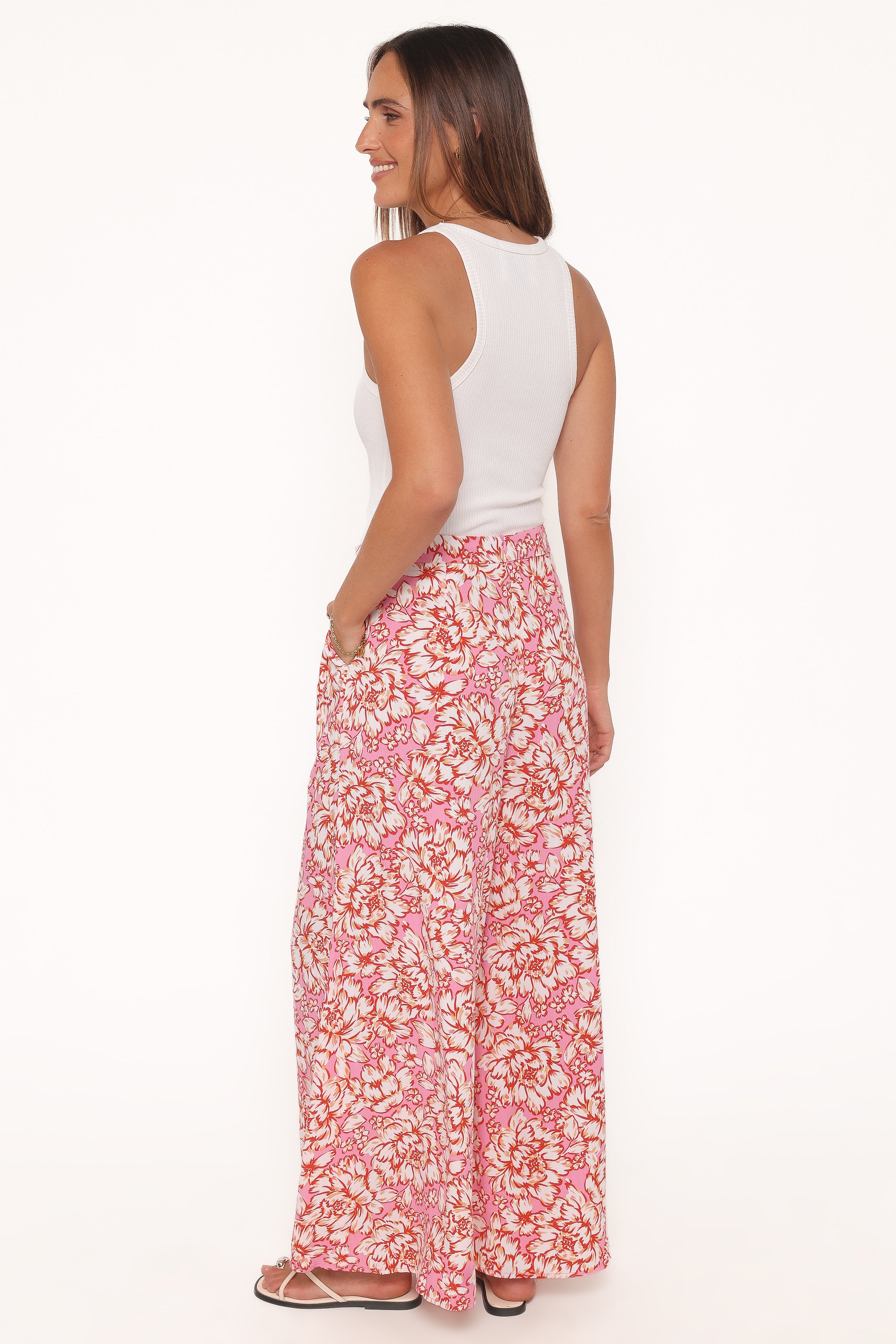 Petal and Pup USA BOTTOMS Lessie Pants - Pink Floral
