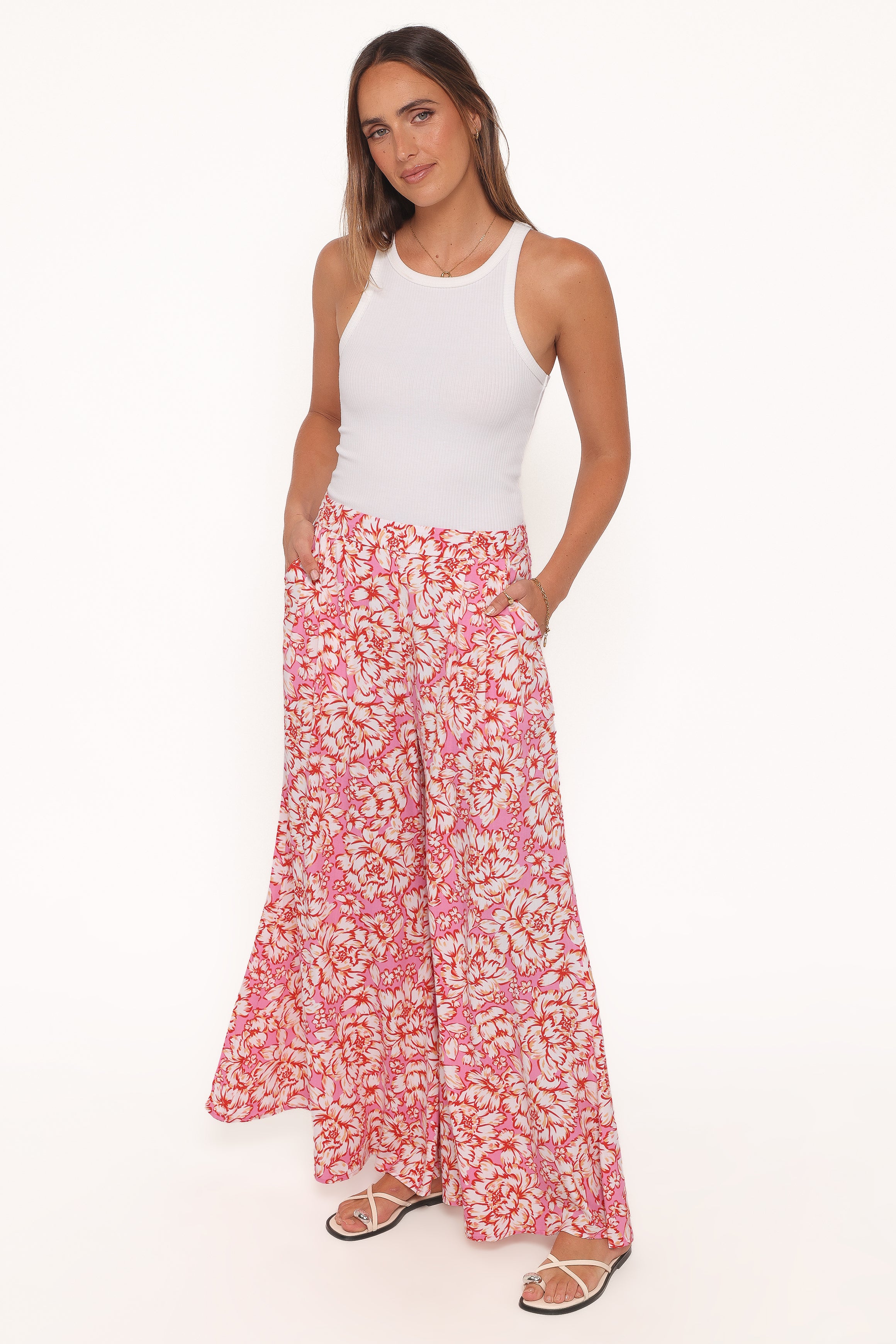 Petal and Pup USA BOTTOMS Lessie Pants - Pink Floral