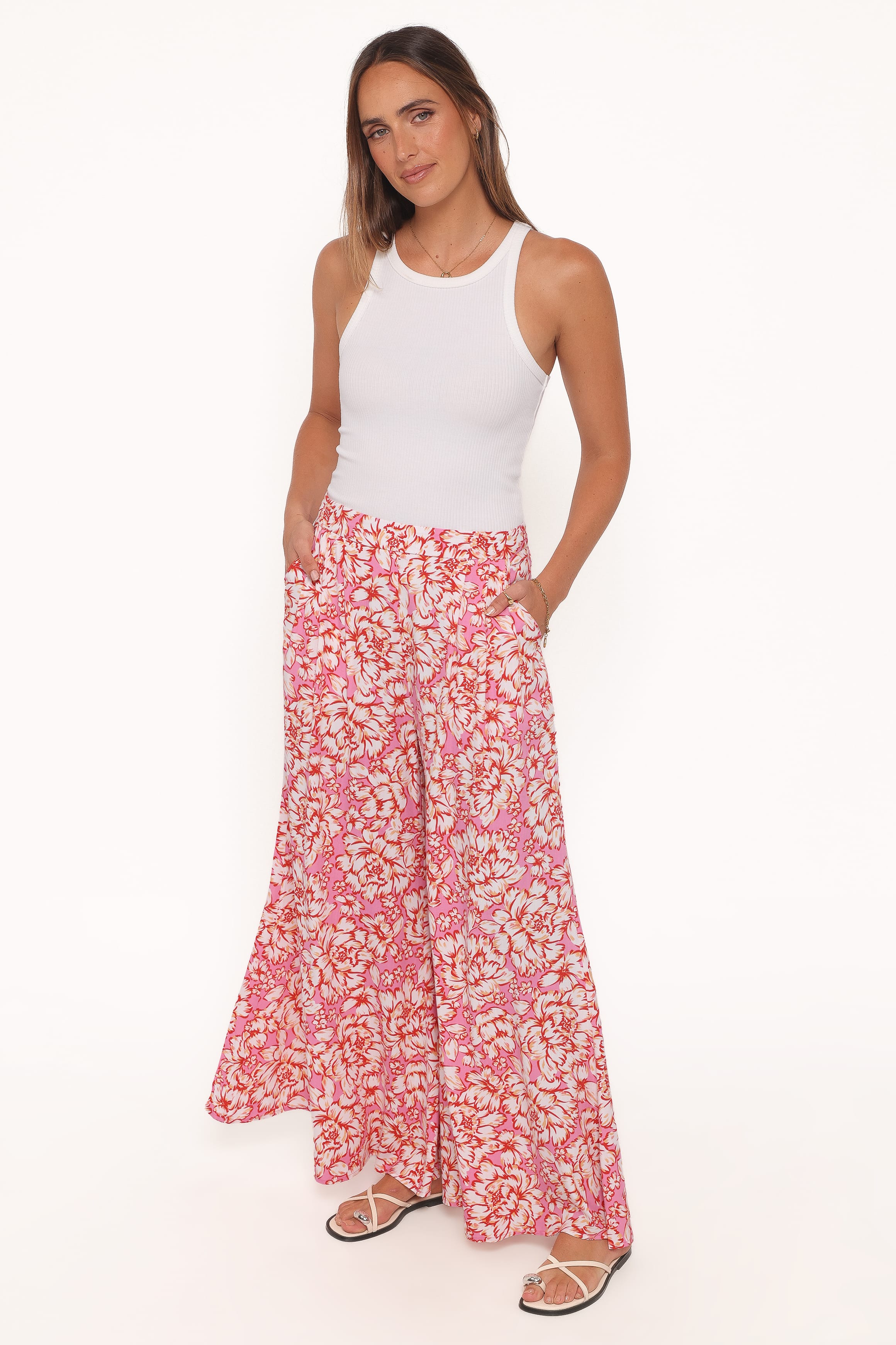 Petal and Pup USA BOTTOMS Lessie Pants - Pink Floral