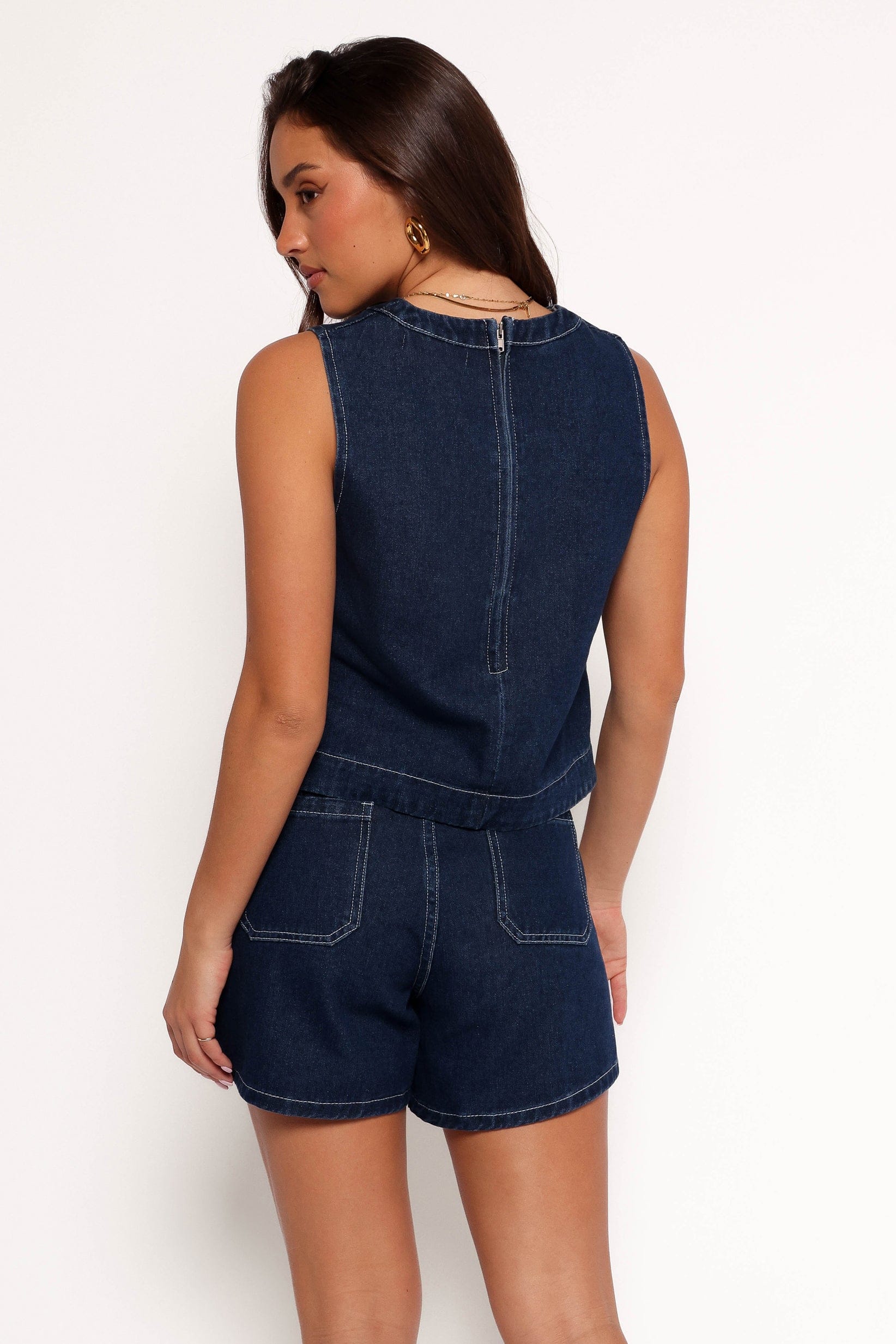 Petal and Pup USA BOTTOMS Levi Short - Dark Denim