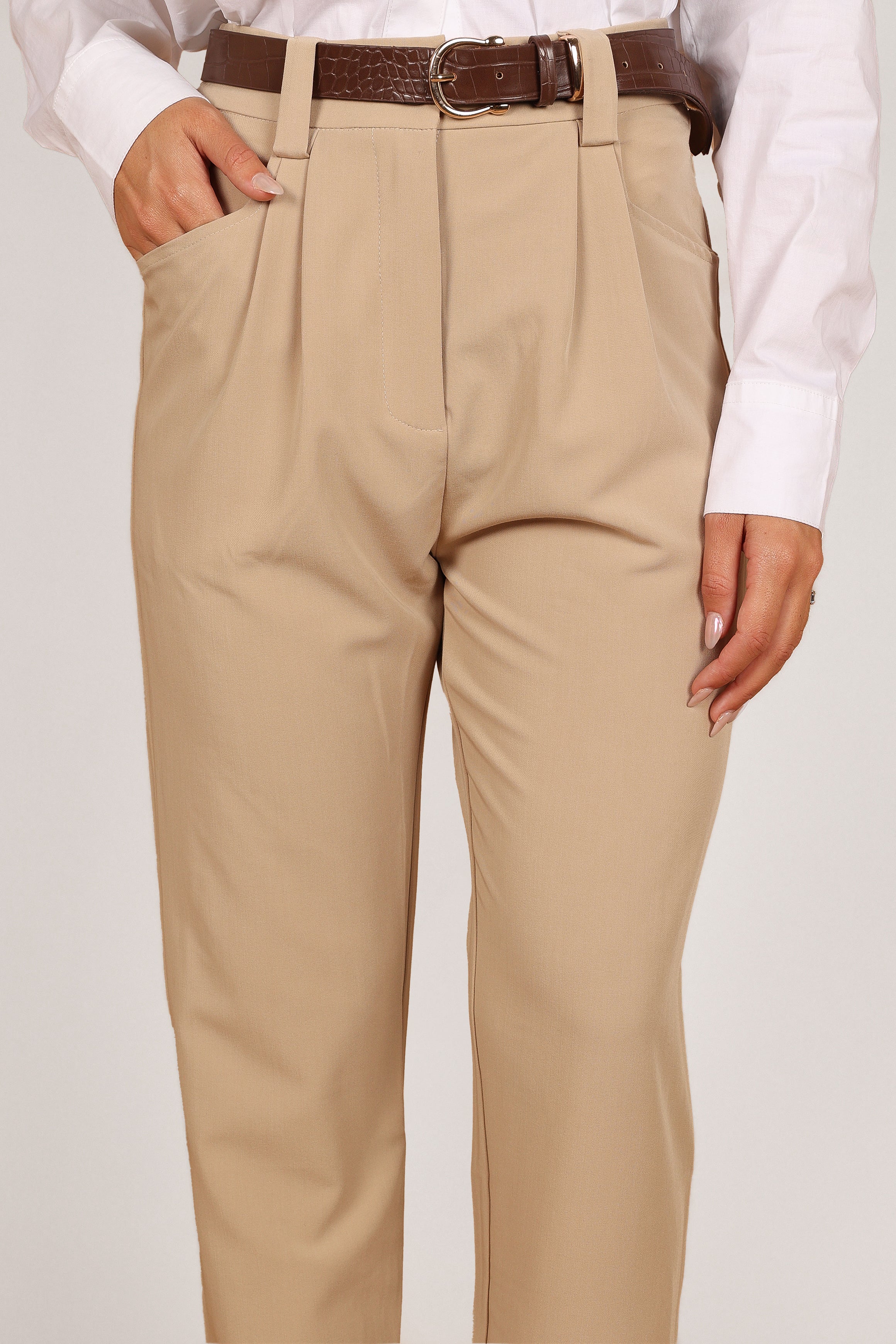Petal and Pup USA BOTTOMS Lexie Pants - Beige