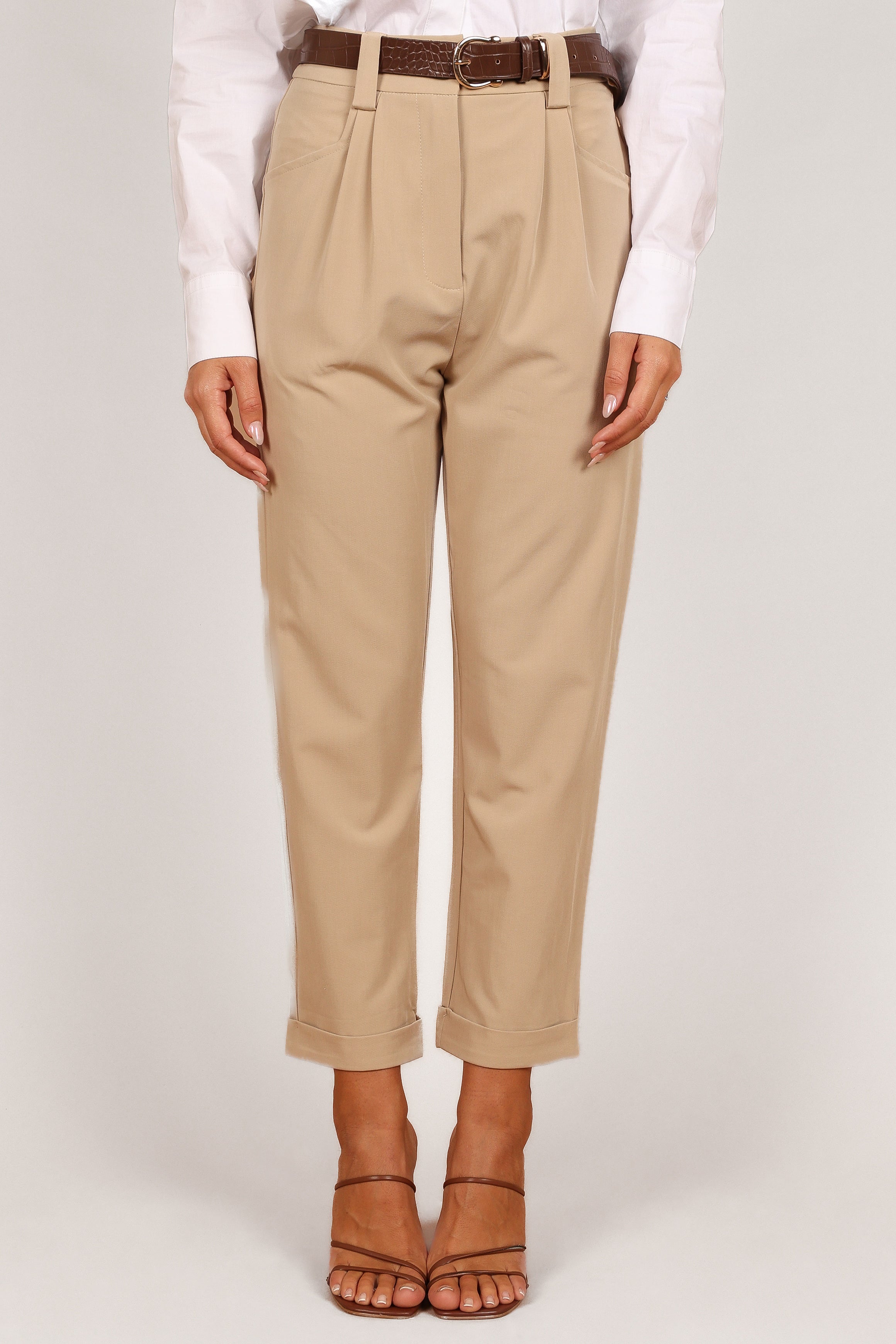Petal and Pup USA BOTTOMS Lexie Pants - Beige