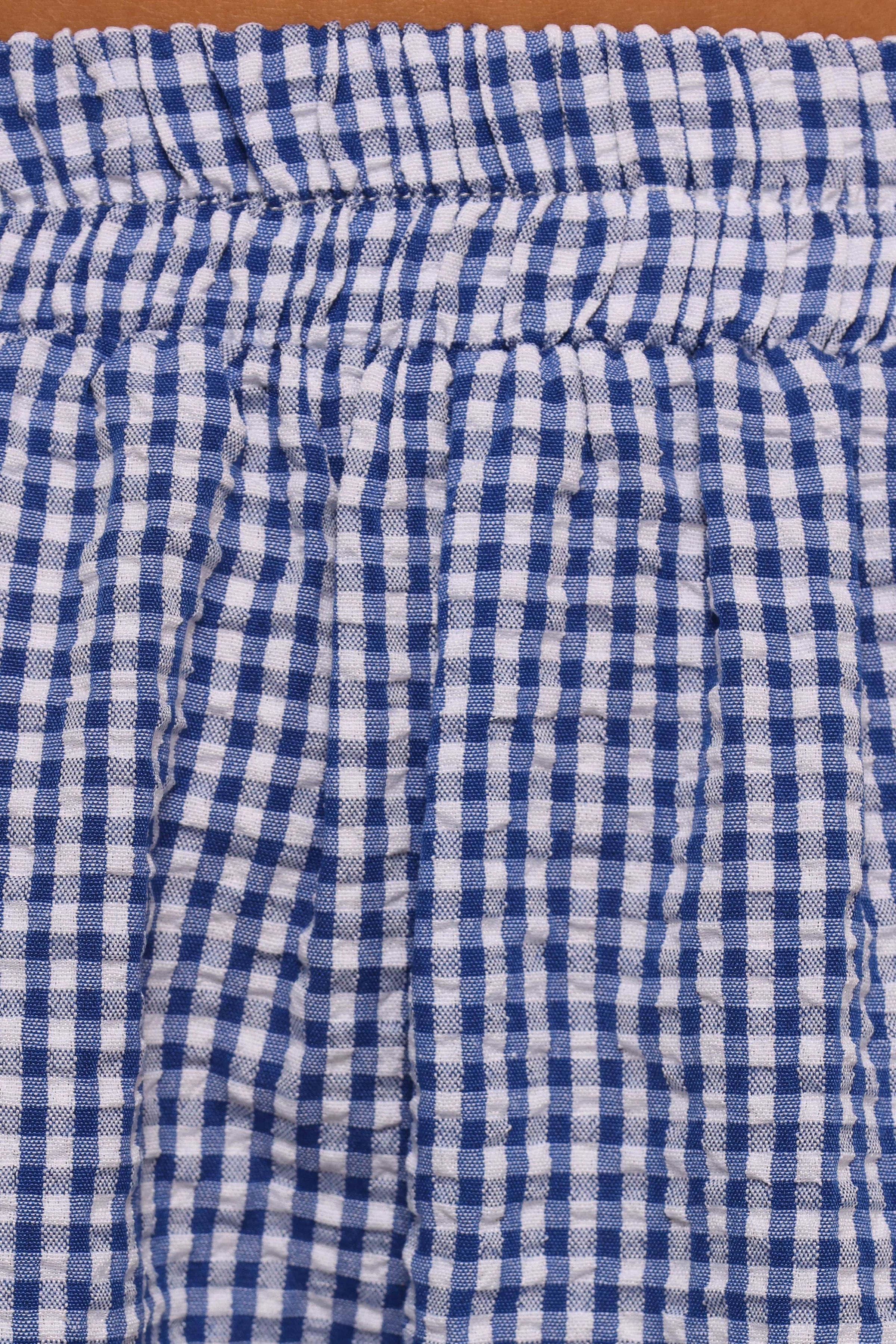 Petal and Pup USA BOTTOMS Libby Shorts - Navy Gingham (Hold for Rack)