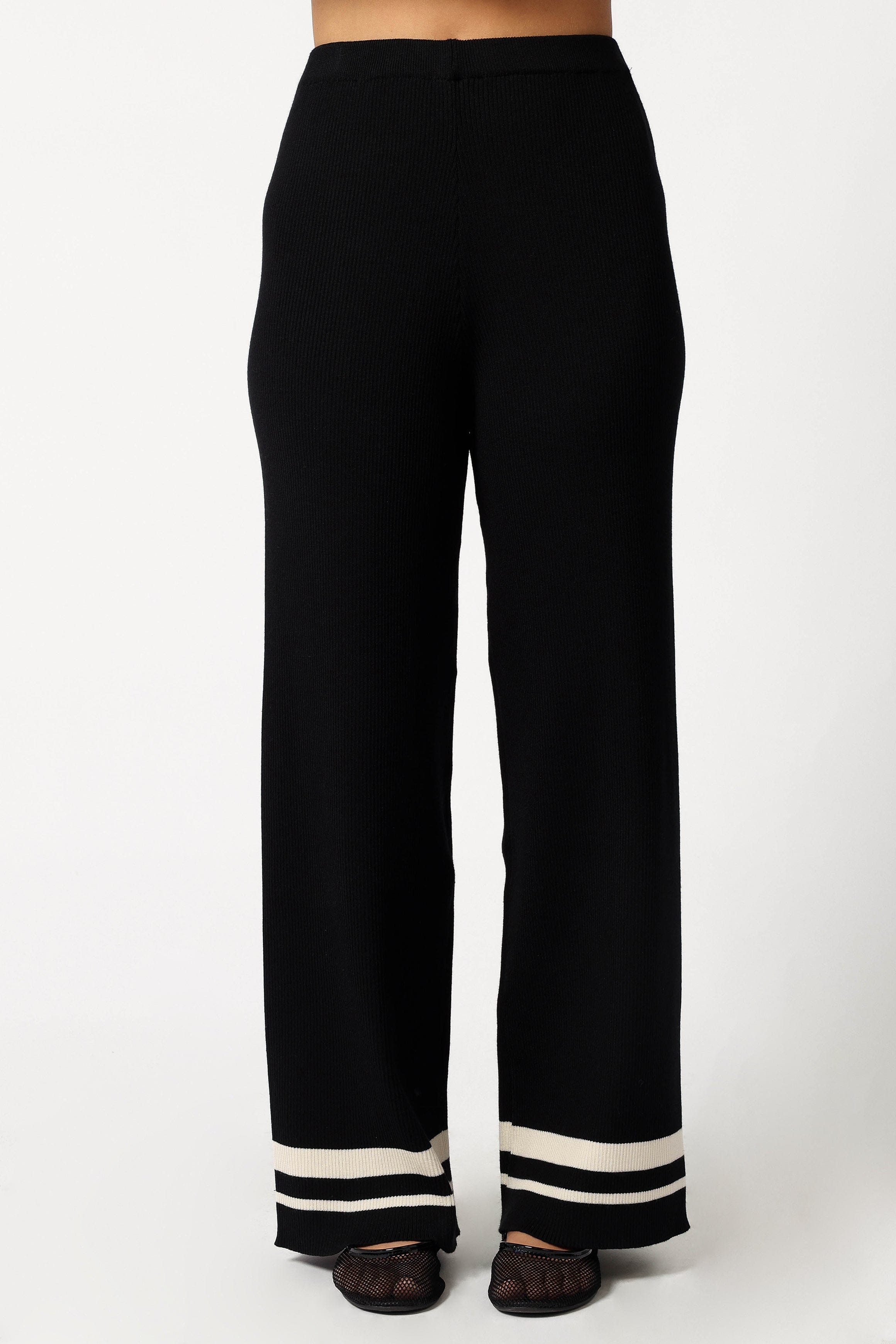 Petal and Pup USA BOTTOMS Lowell Pants - Black Off White