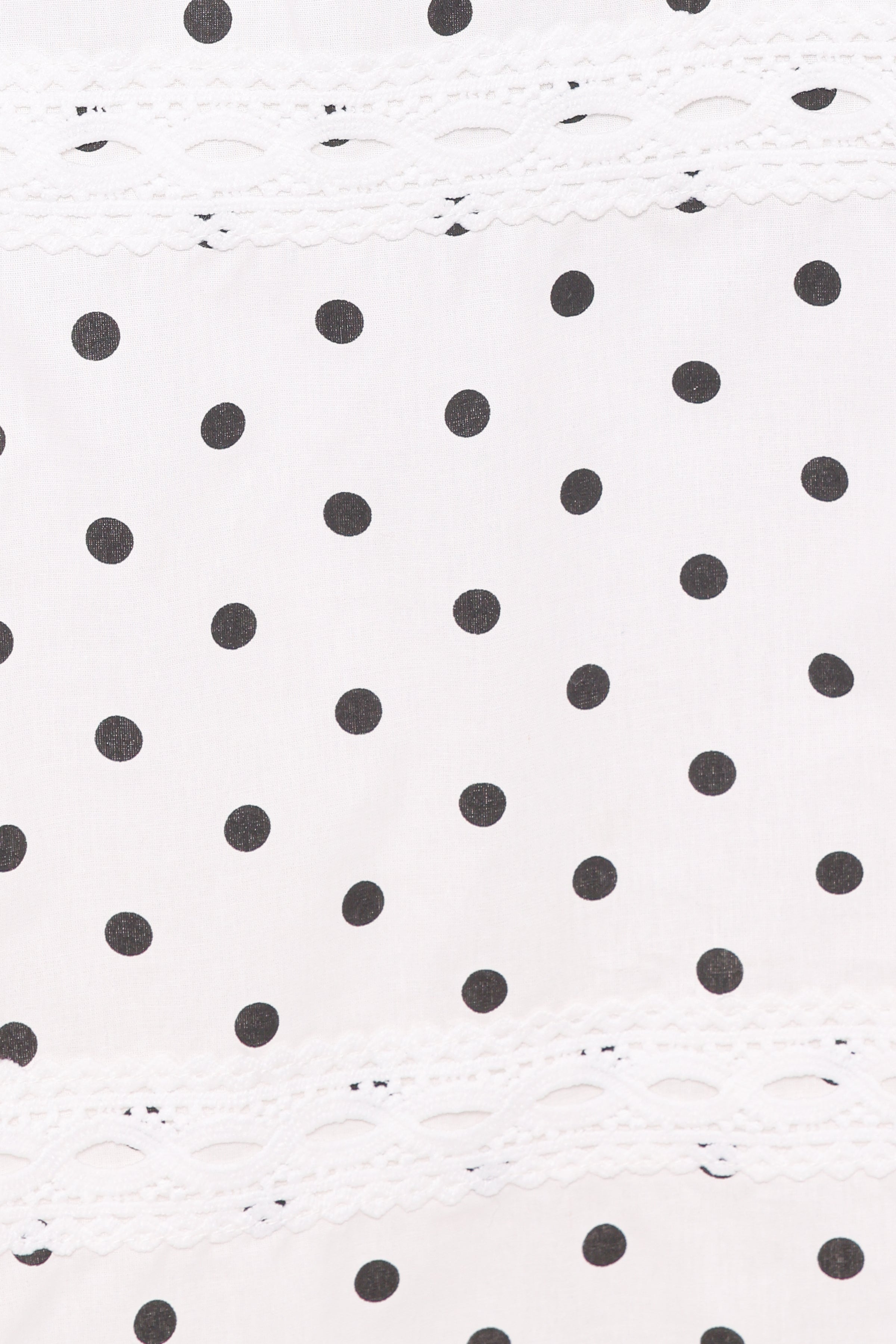 Petal and Pup USA BOTTOMS Lucia Tiered Midi Skirt - White Polka Dot