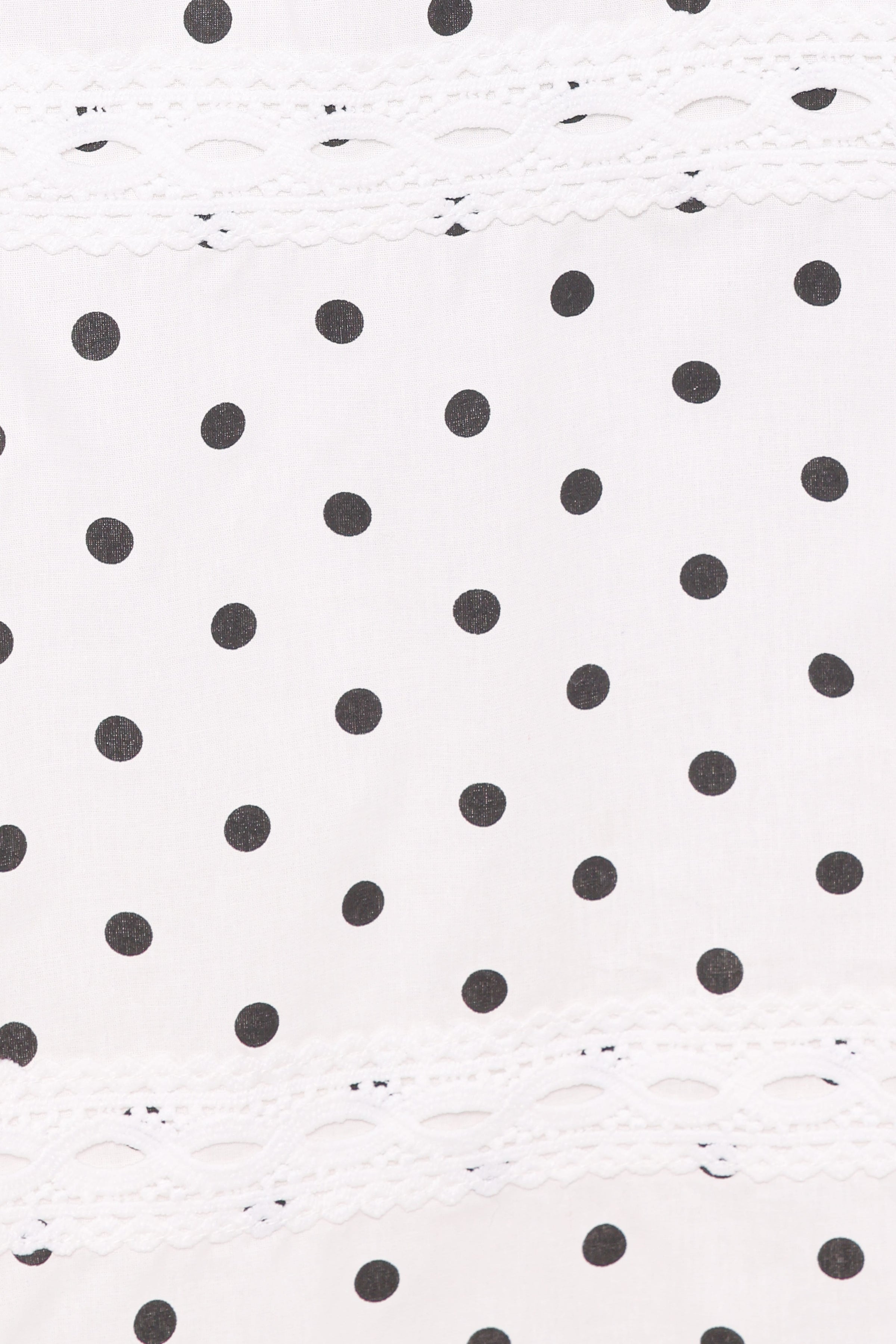 Petal and Pup USA BOTTOMS Lucia Tiered Midi Skirt - White Polka Dot