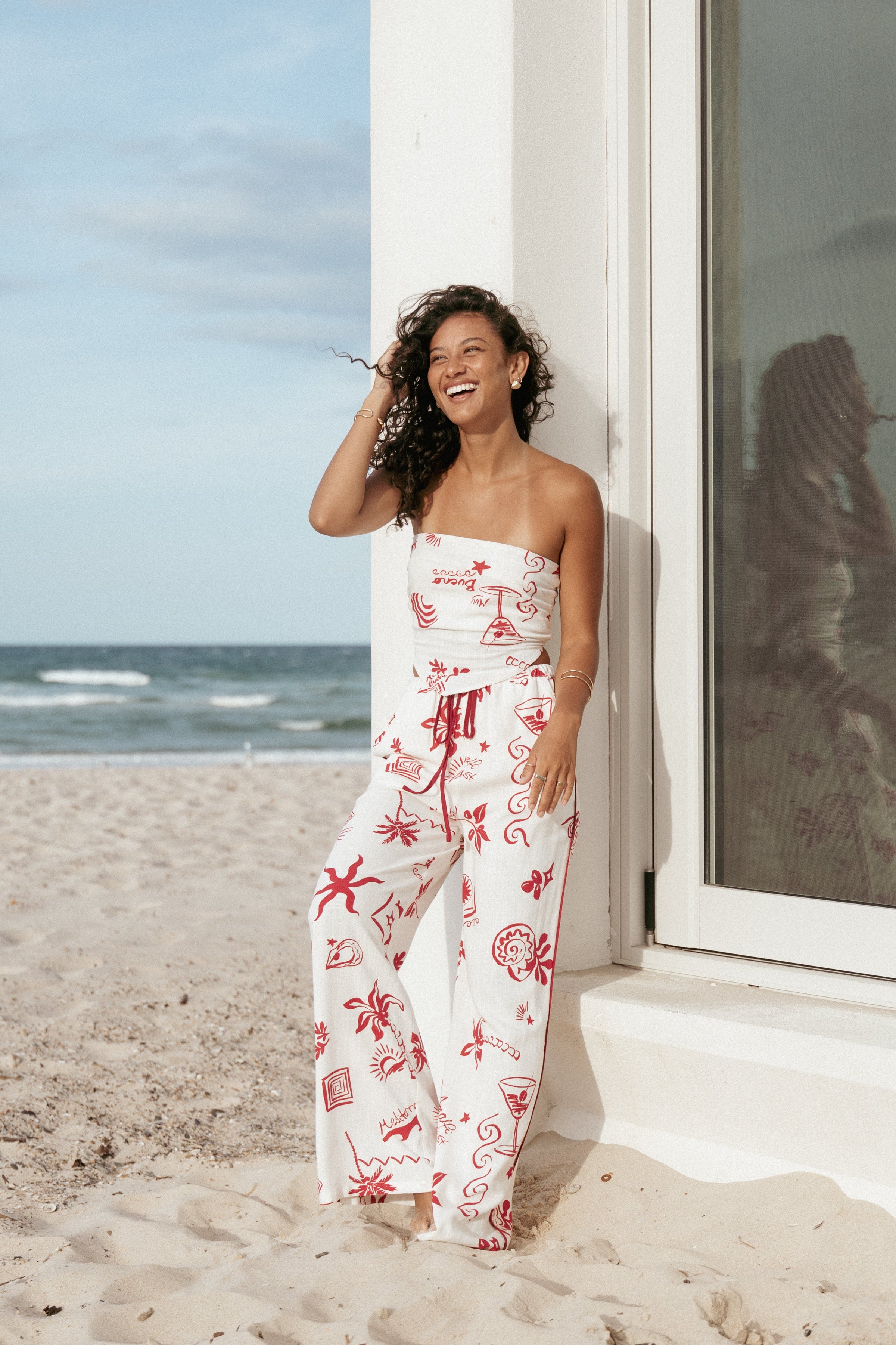 Petal and Pup USA BOTTOMS Malta Pant - Red