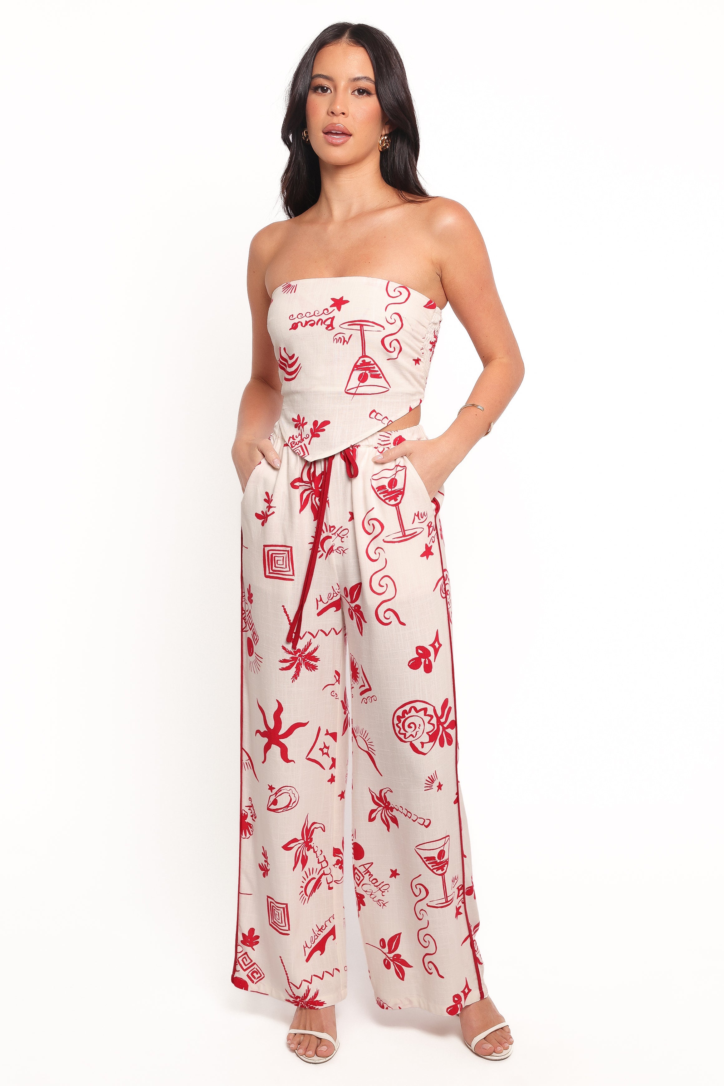 Petal and Pup USA BOTTOMS Malta Pant - Red