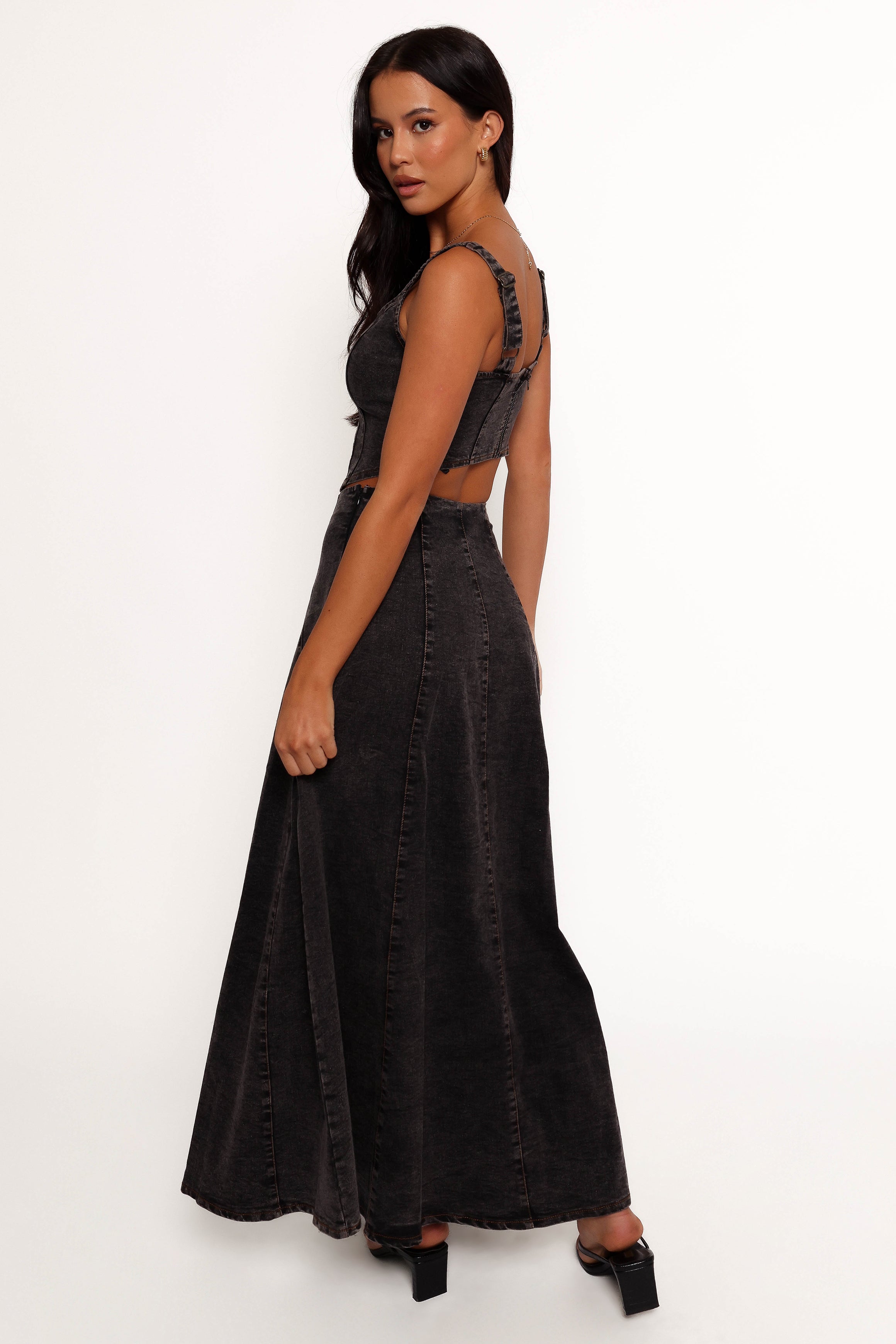 Petal and Pup USA BOTTOMS Mara Midi Skirt - Black