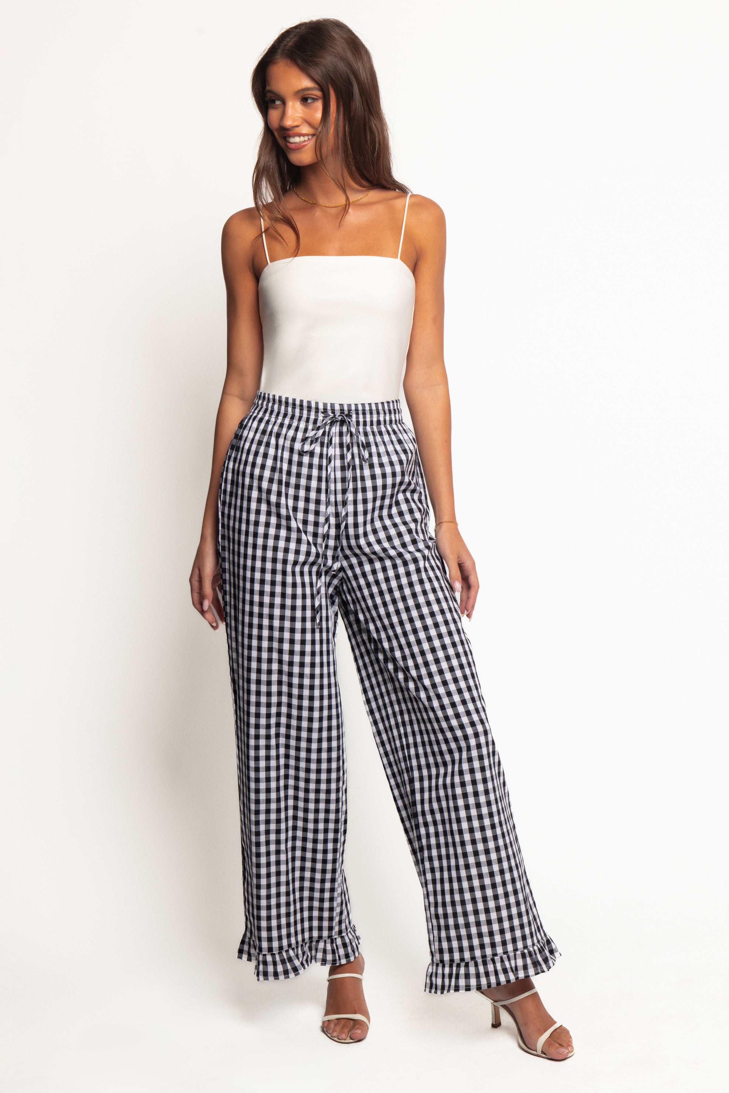 Petal and Pup USA BOTTOMS Marina Pant - Black Gingham