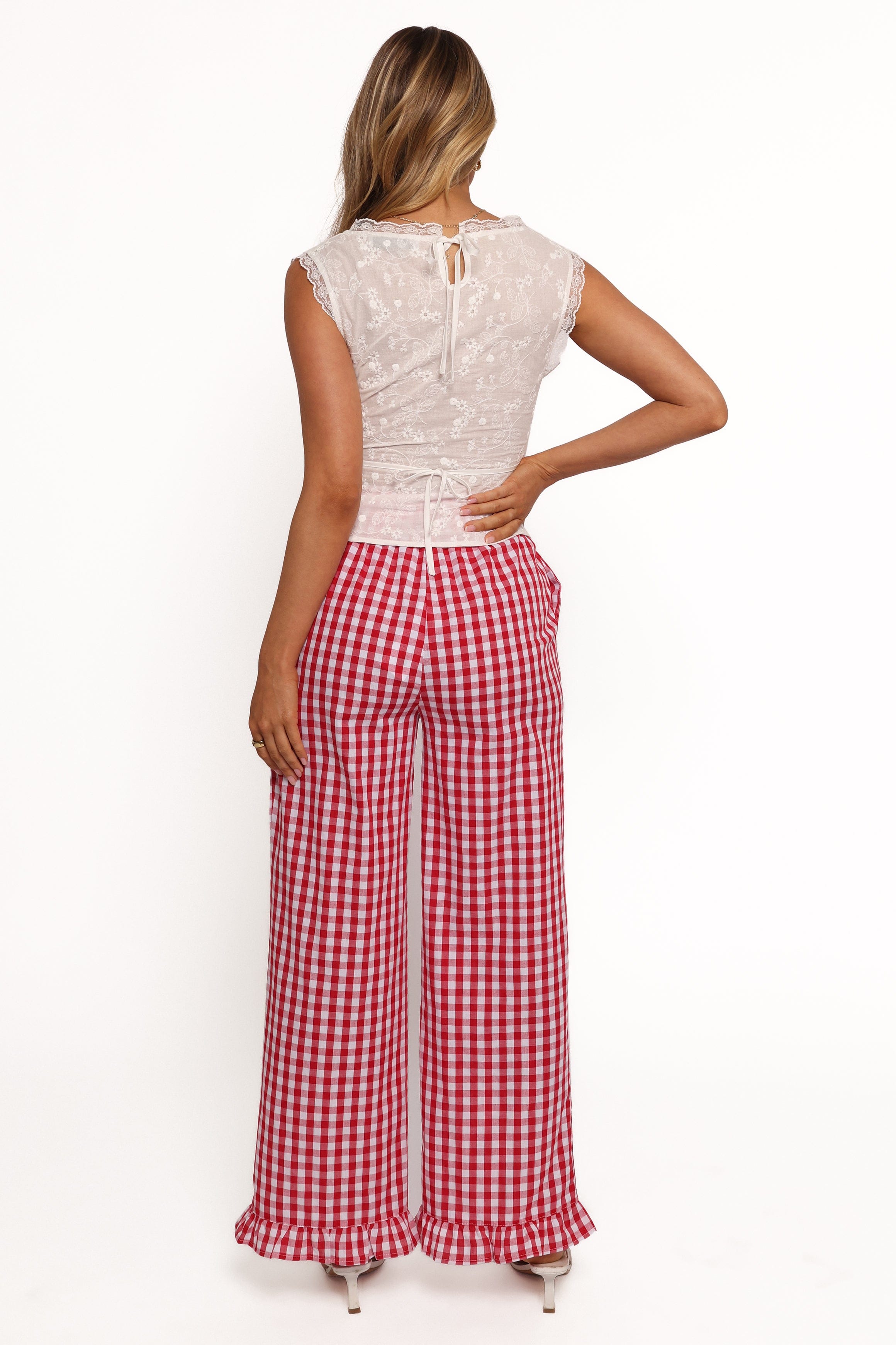 Petal and Pup USA BOTTOMS Marina Pant - Red Gingham