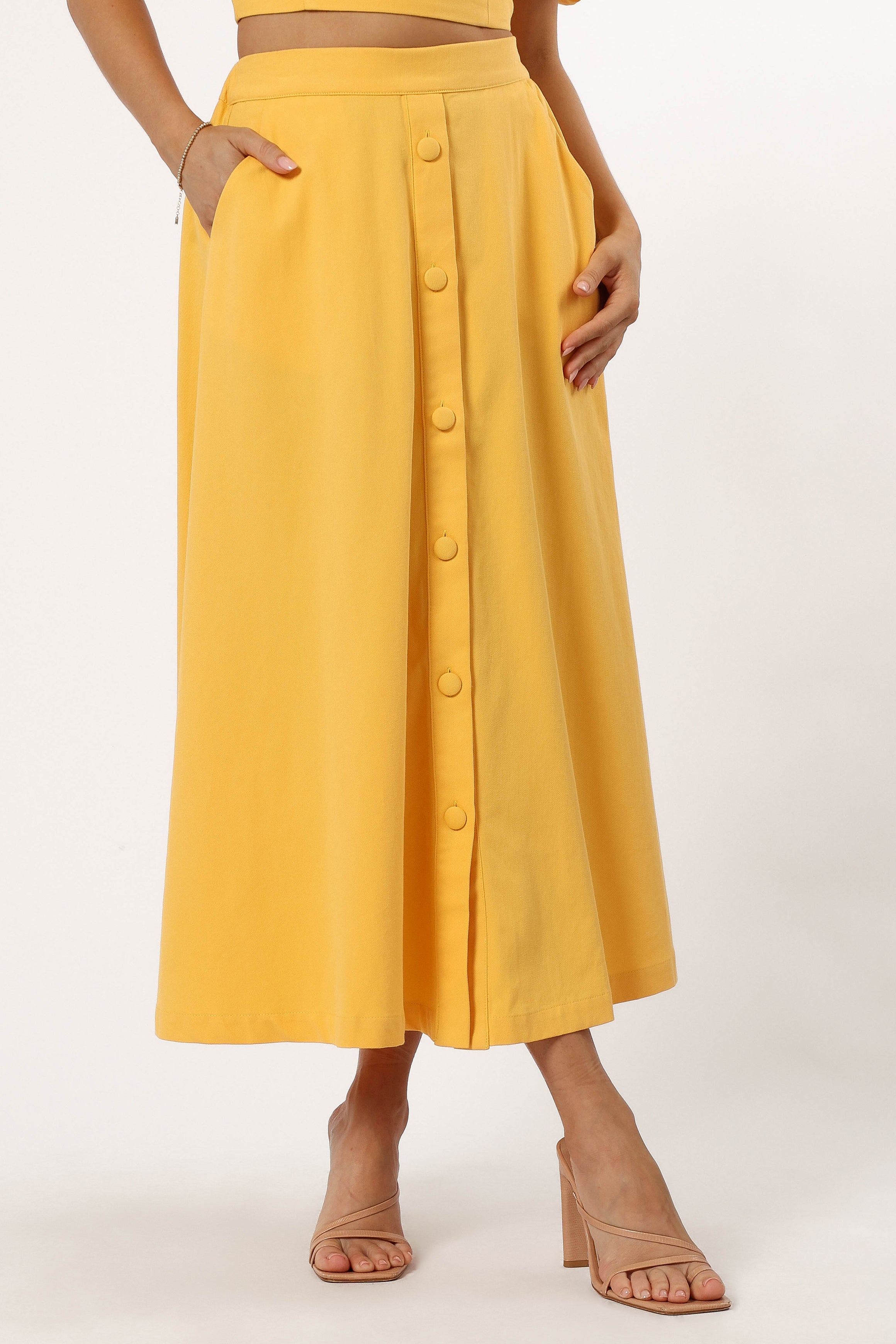 Petal and Pup USA BOTTOMS Mave Midi Skirt - Sunflower