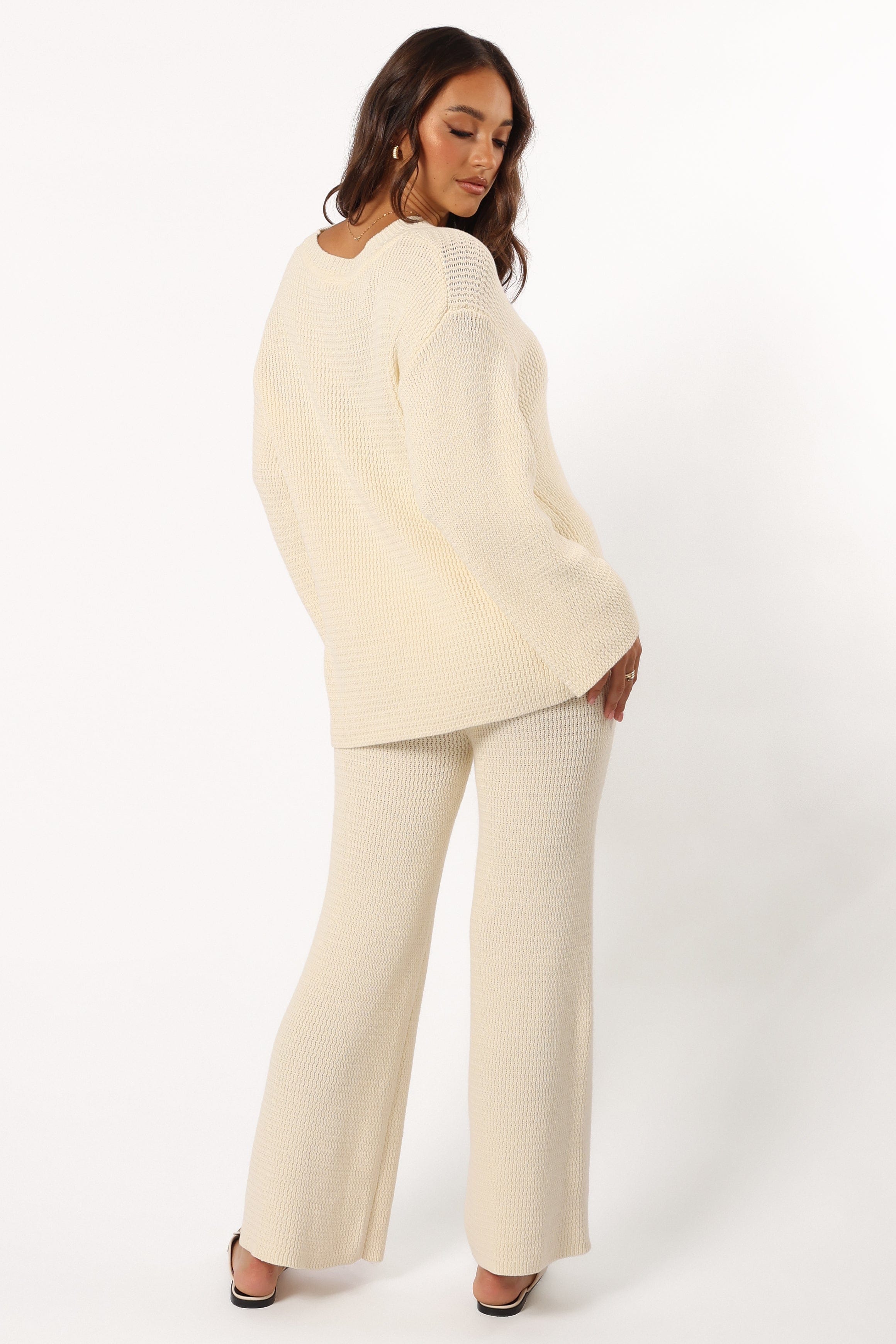 Petal and Pup USA BOTTOMS McKinley Knit Pant - Cream