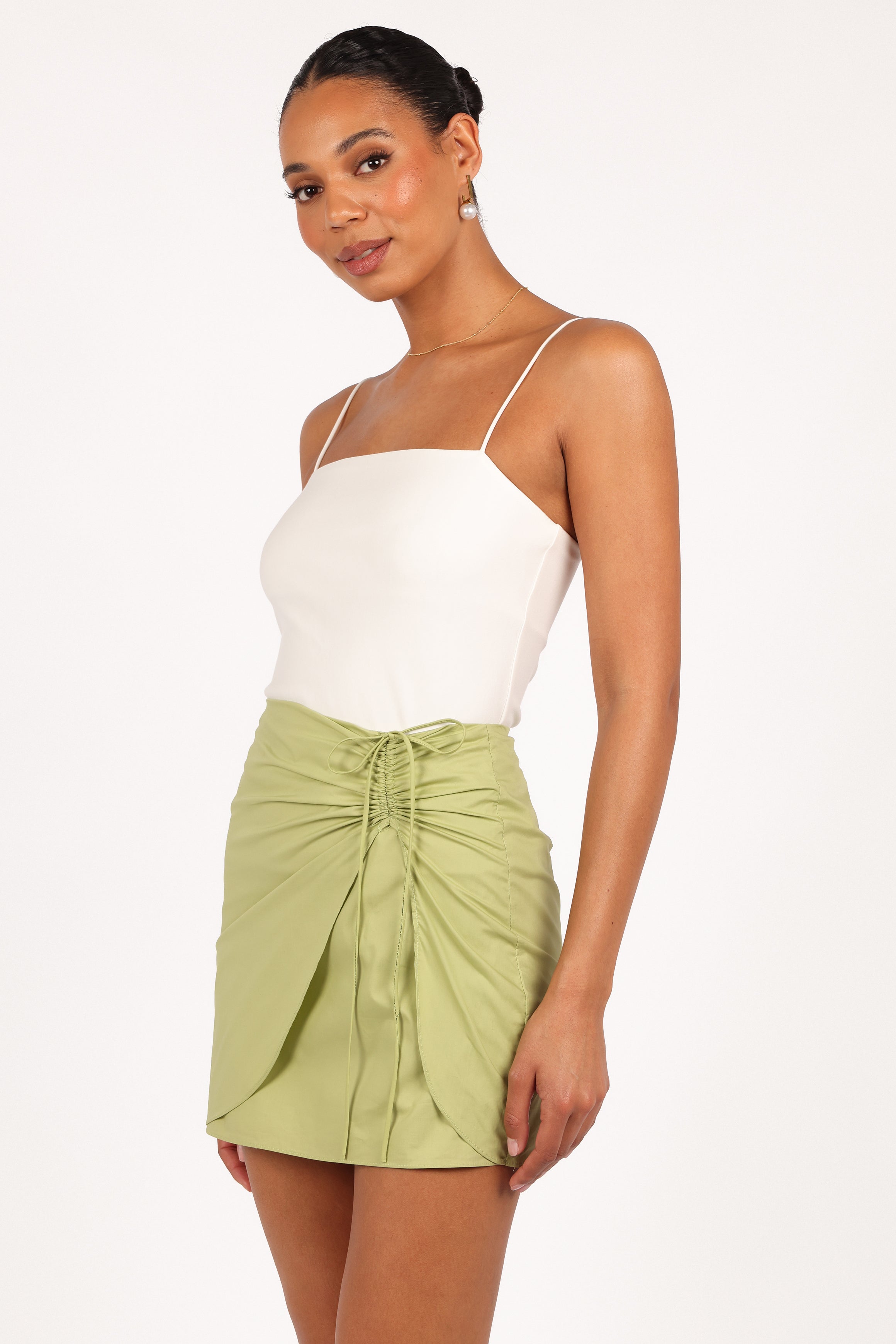 Petal and Pup USA BOTTOMS Mirha Mini Skirt - Meadow Green