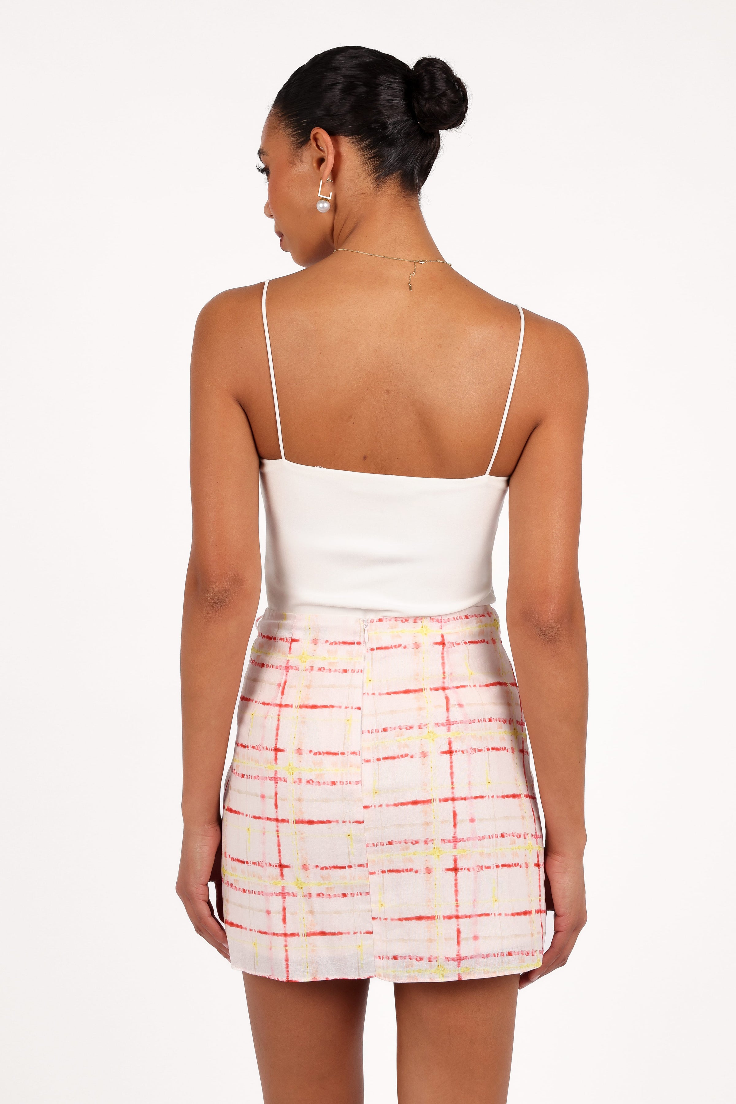 Petal and Pup USA BOTTOMS Mirha Mini Skirt - Sunset Check