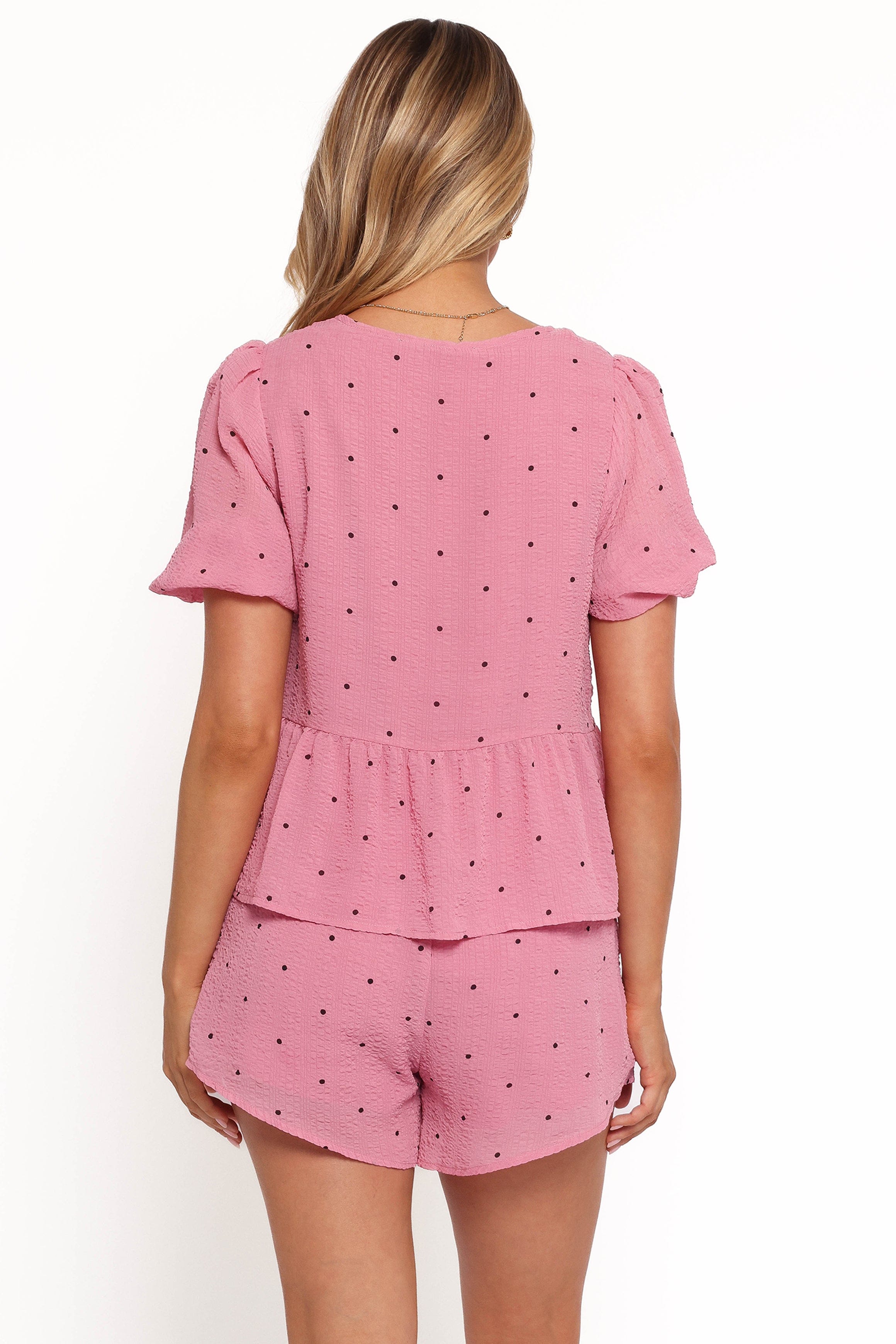 Petal and Pup USA BOTTOMS Nala Shorts - Pink Polka Dot