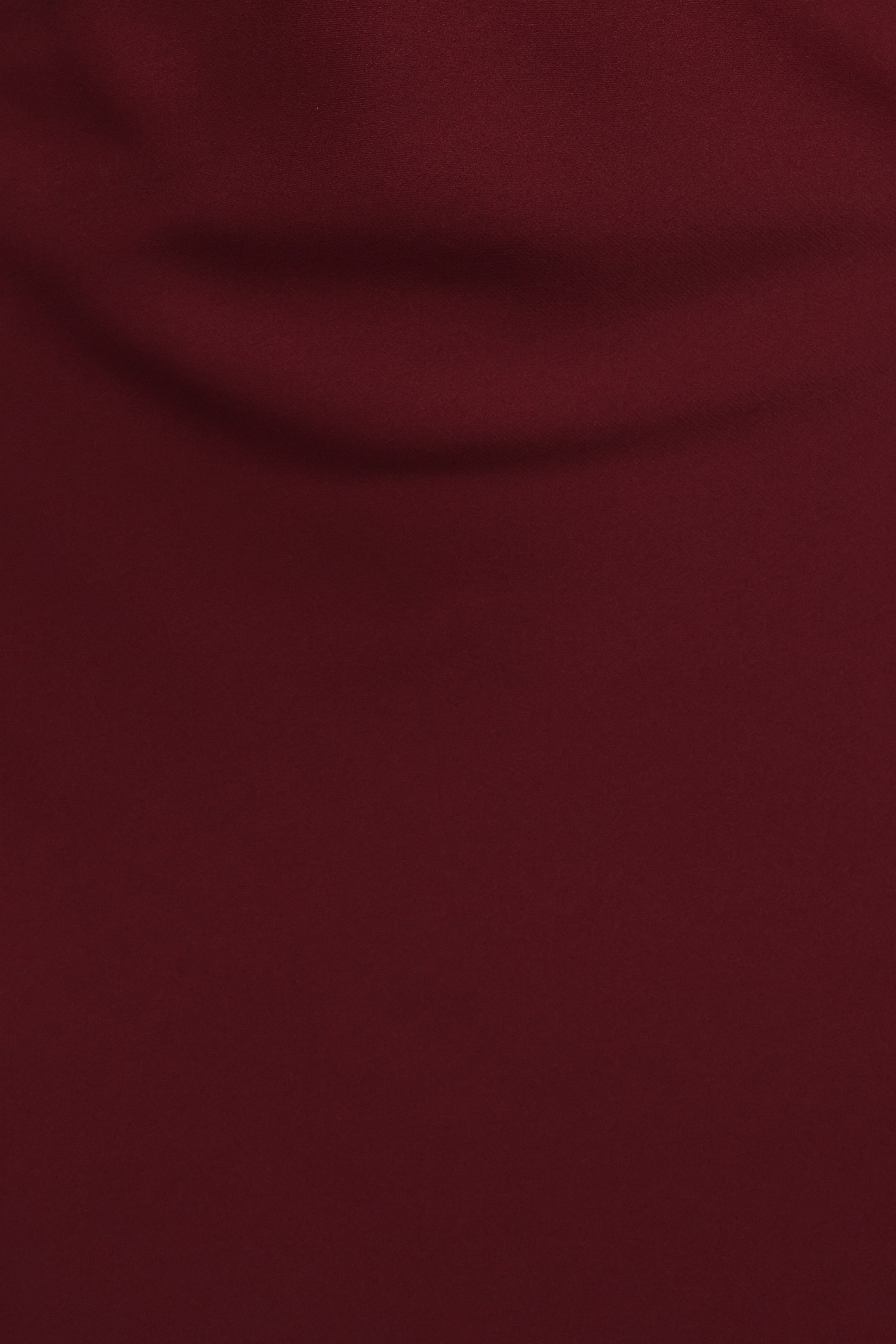 Petal and Pup USA BOTTOMS Nellie Satin Midi Skirt - Burgundy