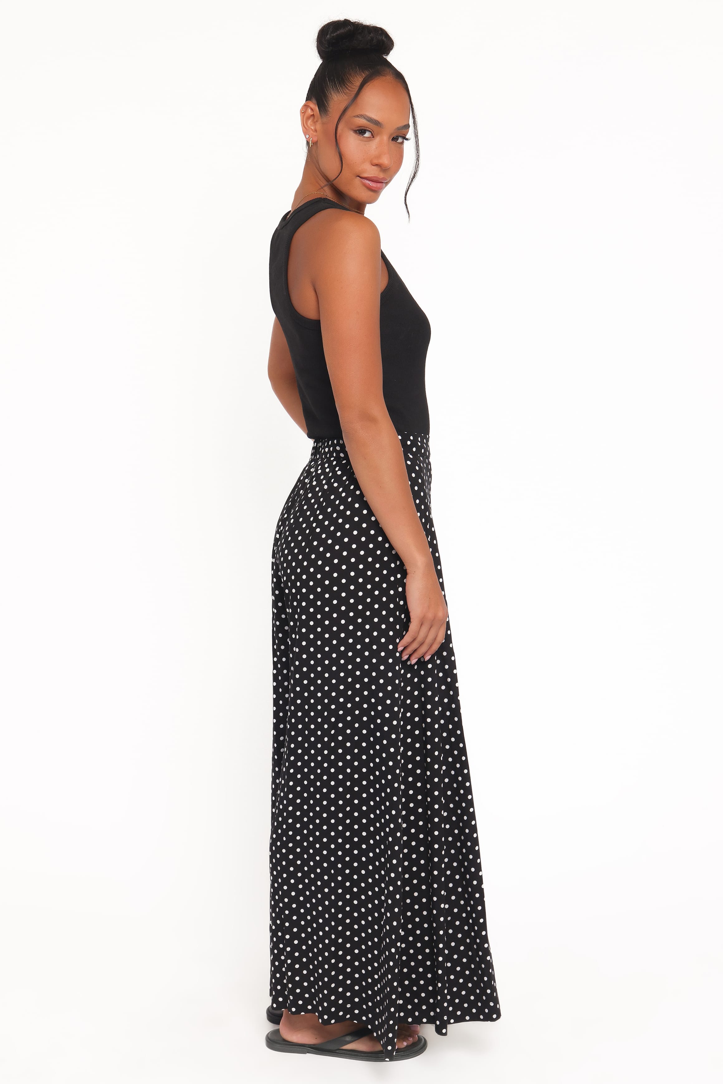 Petal and Pup USA BOTTOMS Neveah Pant - Black Polka Dot