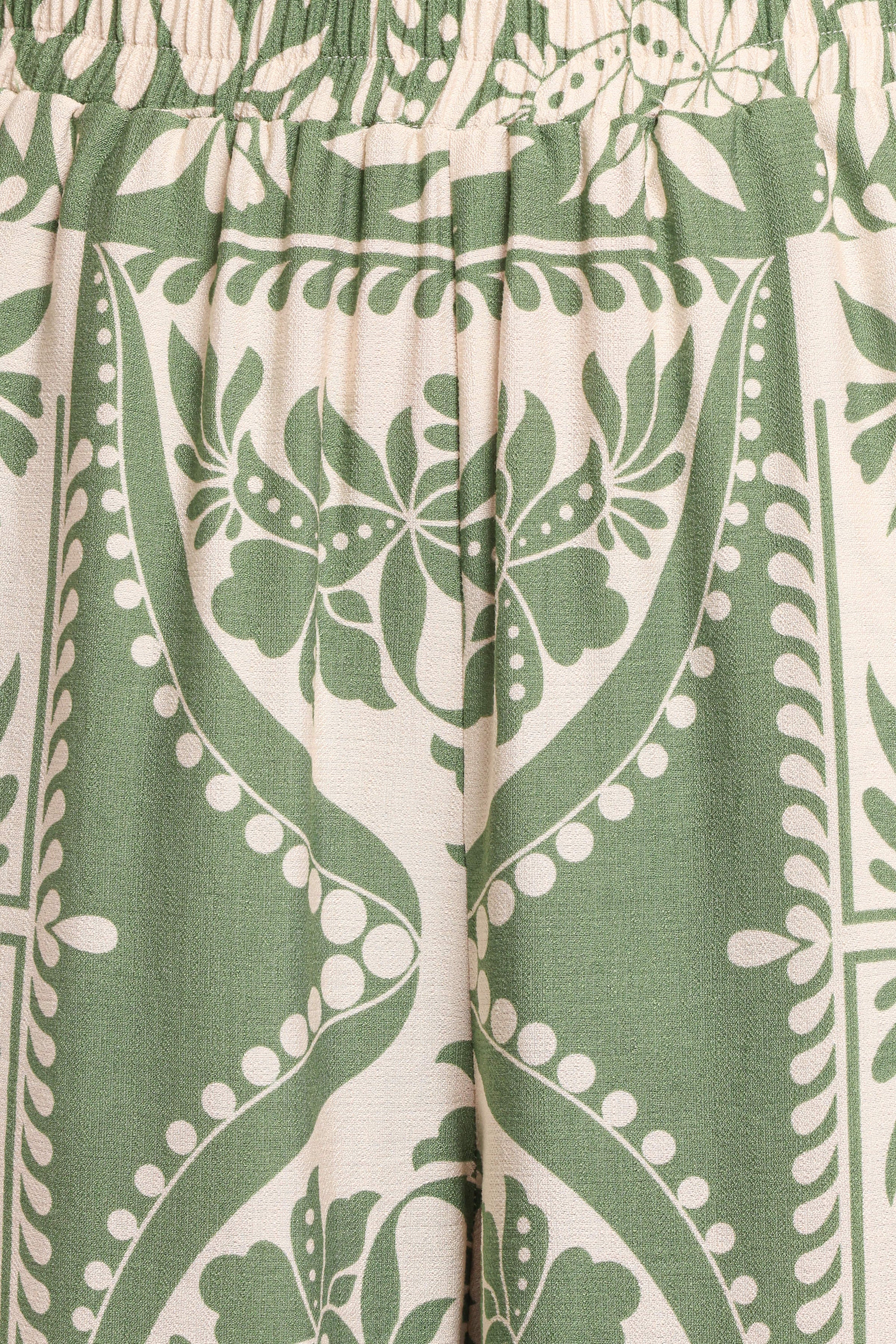 Petal and Pup USA BOTTOMS Nevin Pant - Green Floral
