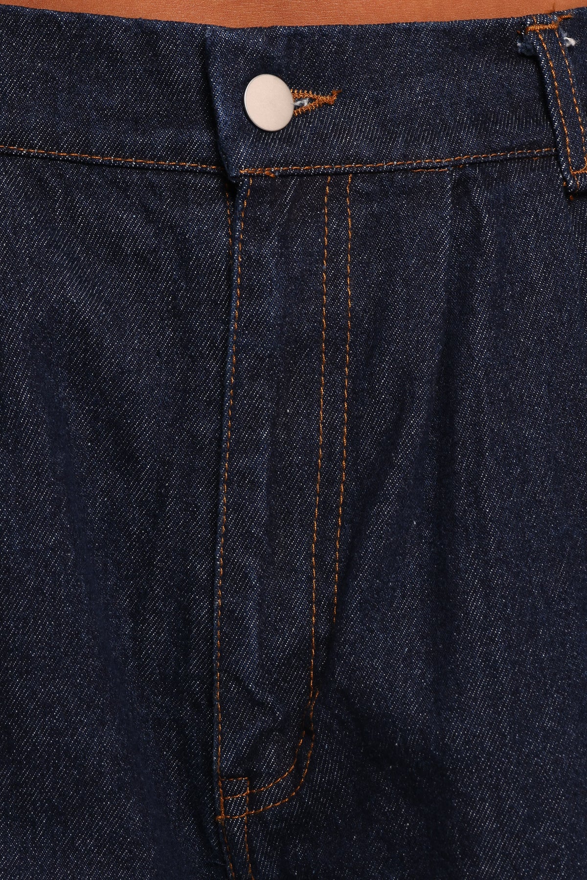 Petal and Pup USA BOTTOMS Nylah Pleated Denim Short - Mid Denim (Hold for Rack)