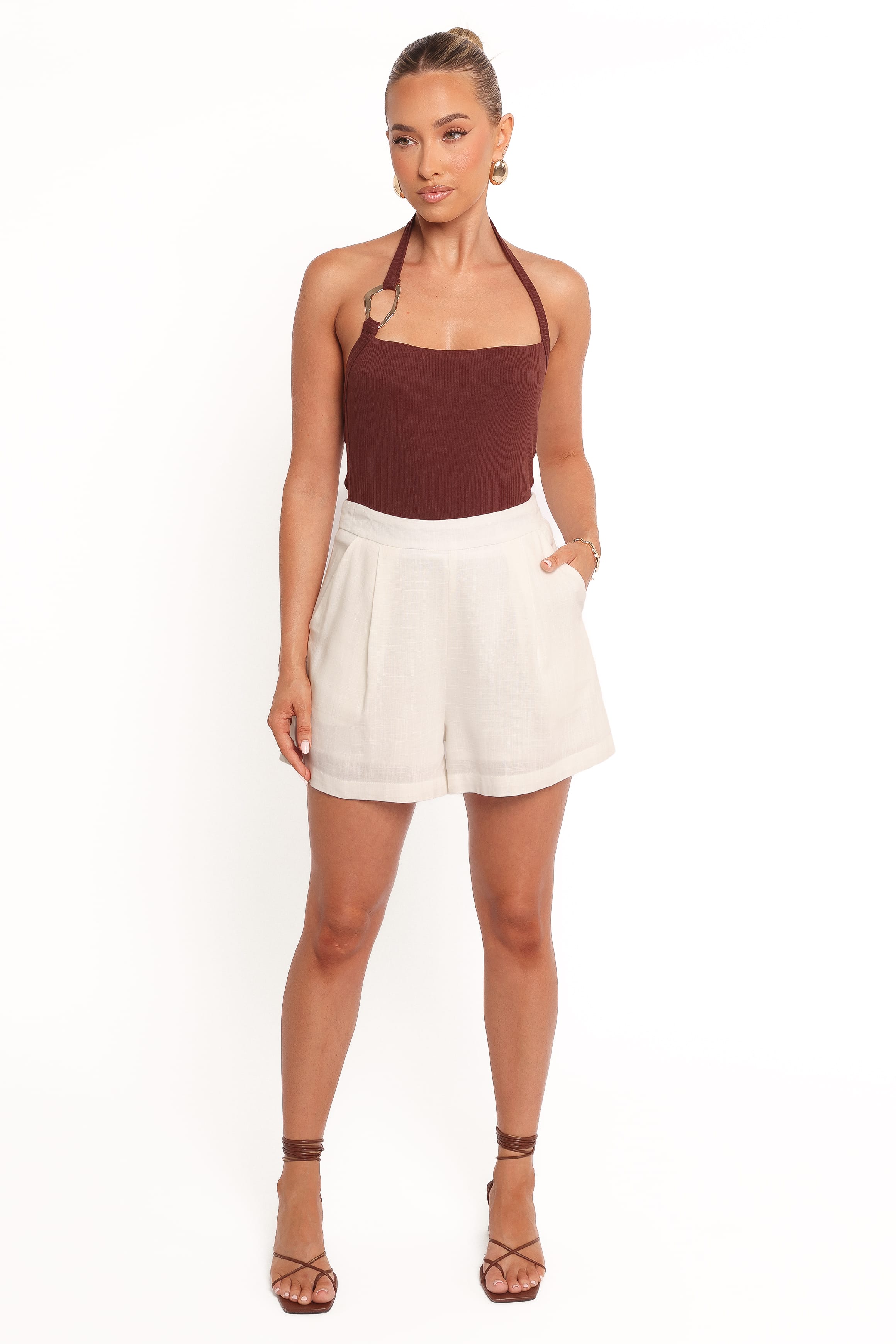 Petal and Pup USA BOTTOMS Olympia Shorts - White