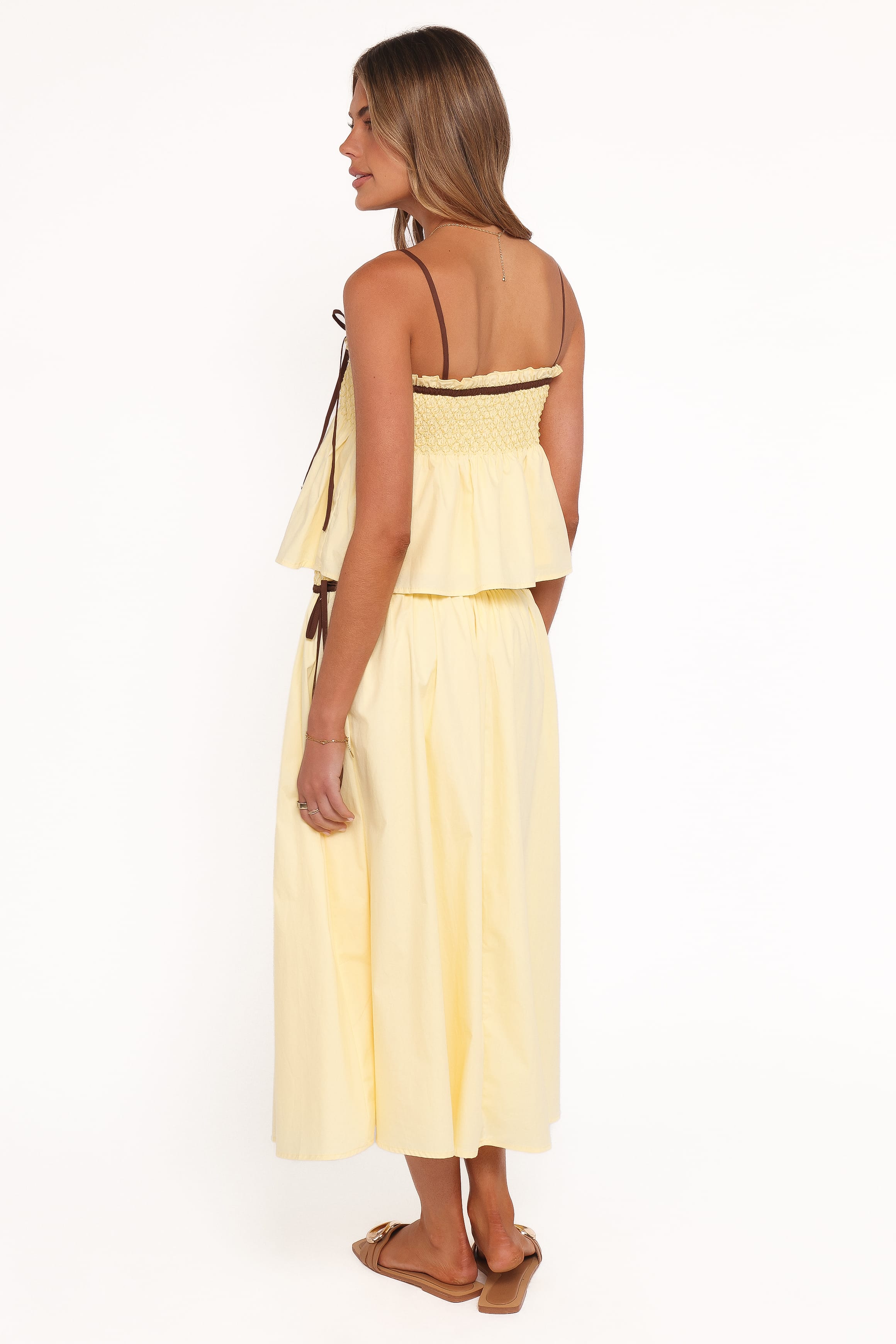 Petal and Pup USA BOTTOMS Orielle Maxi Skirt - Lemon