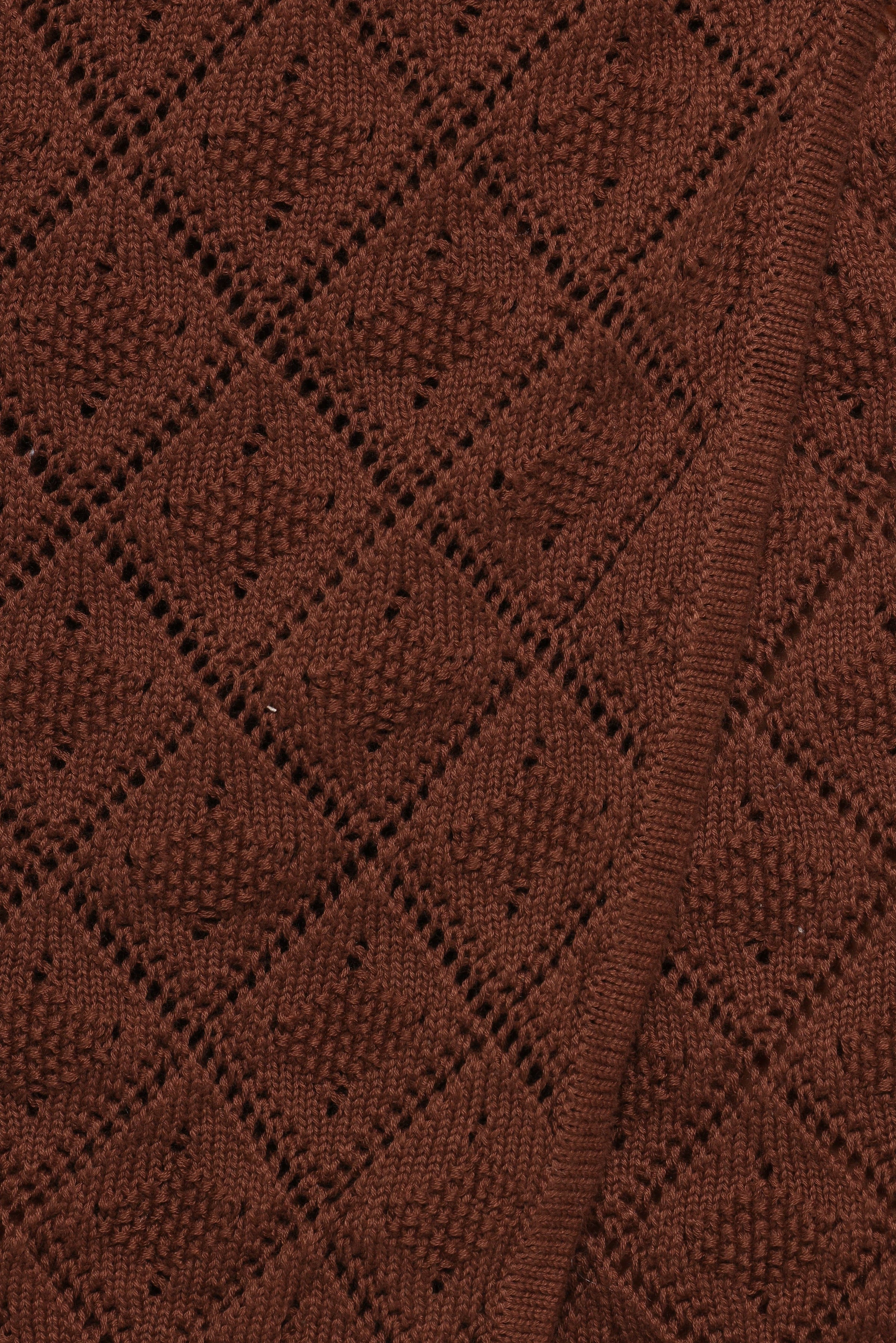 Petal and Pup USA BOTTOMS Palma Knit Mini Skirt - Chocolate
