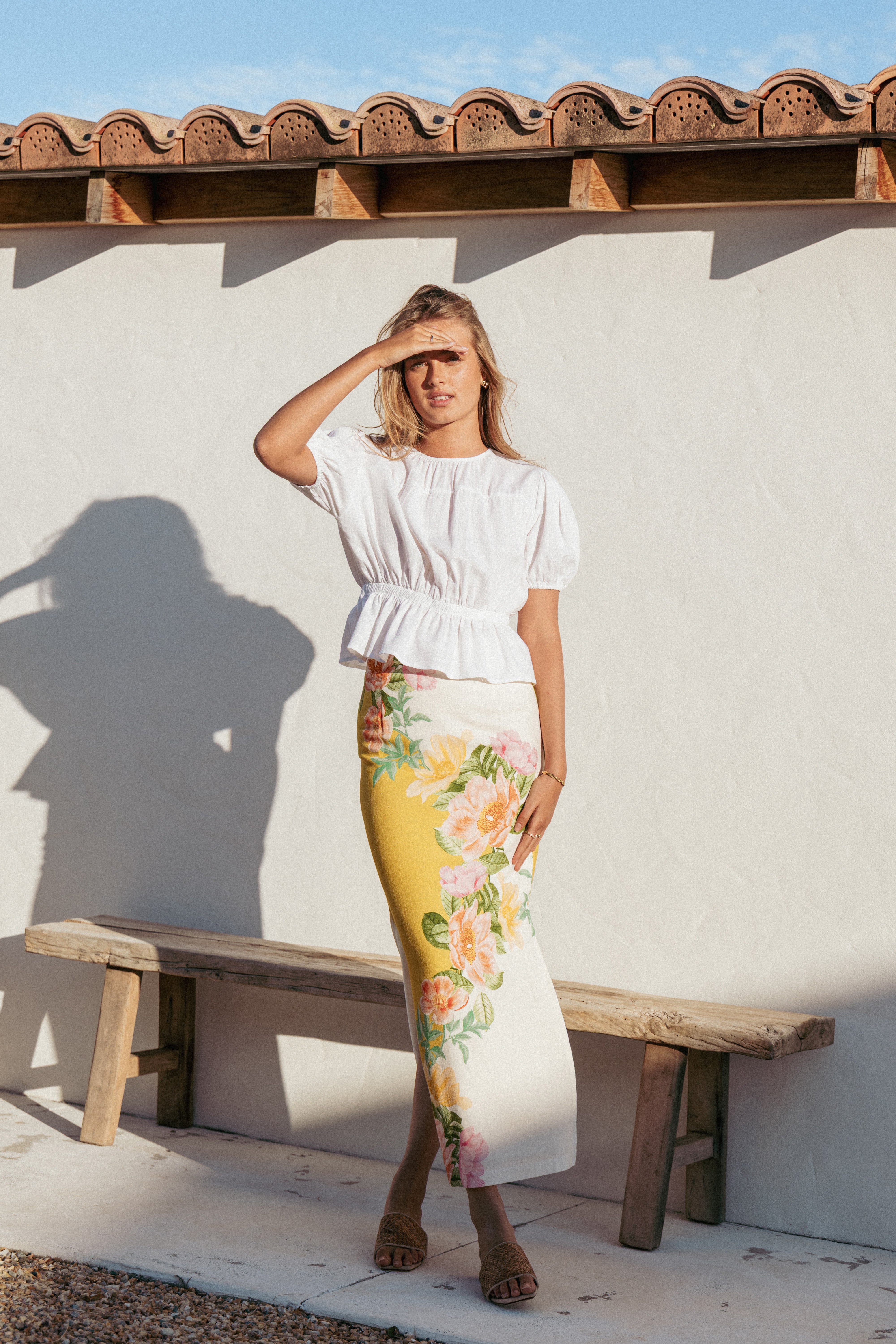 Petal and Pup USA BOTTOMS Peta Maxi Skirt - Yellow Poppy
