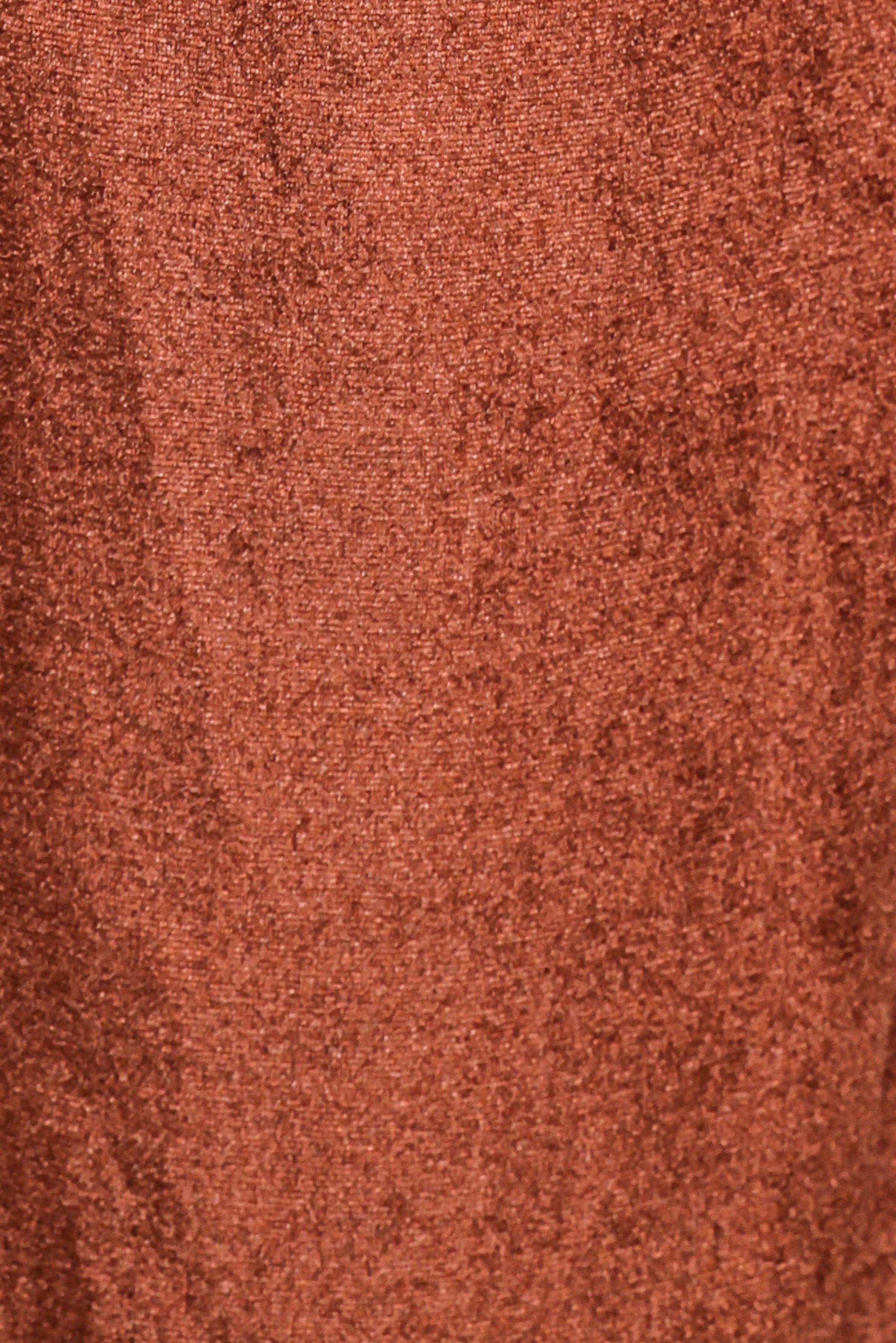 Petal and Pup USA BOTTOMS Riley Stretch Velvet Pant - Chocolate