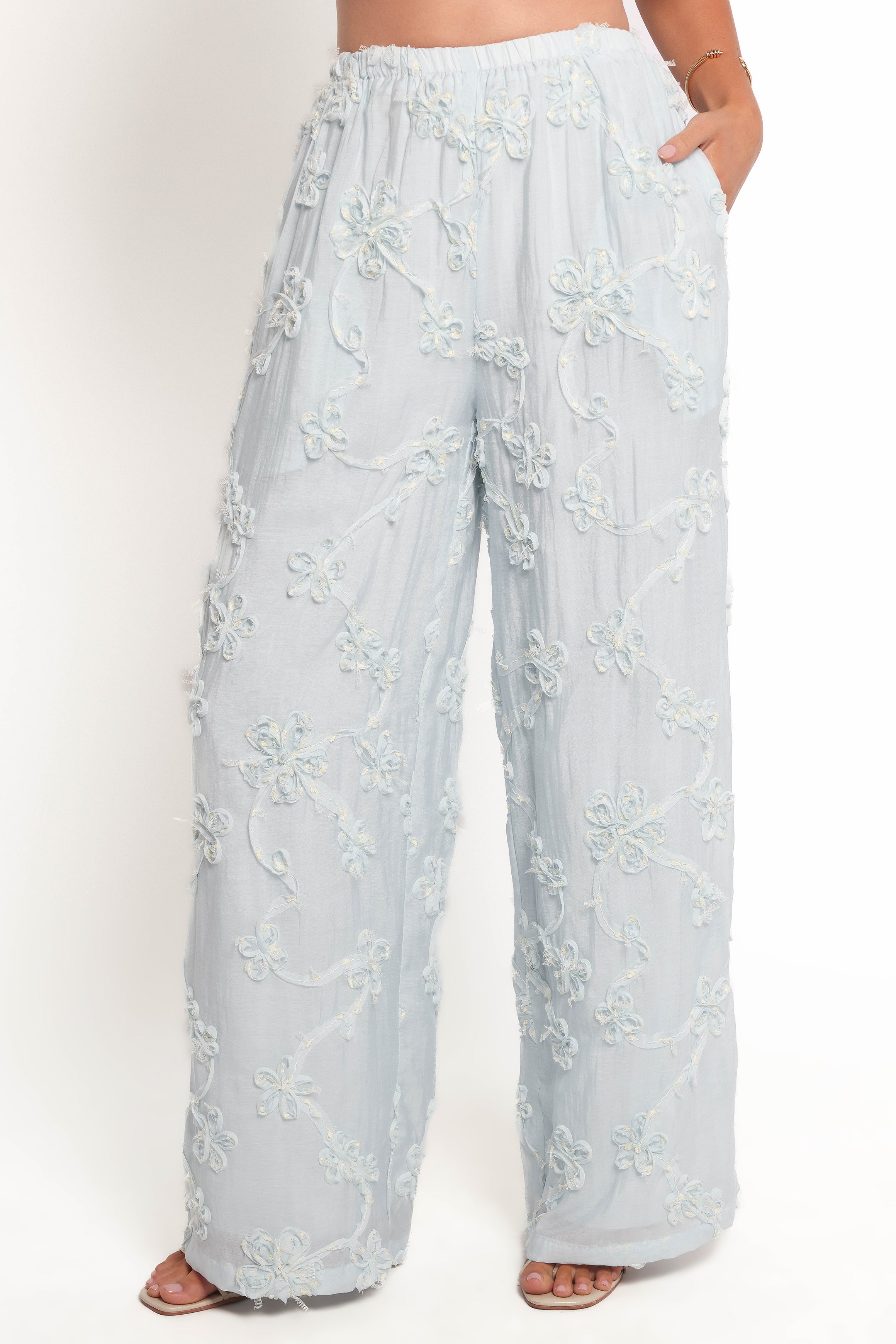 Petal and Pup USA BOTTOMS Robin Pants - Pale Blue (Hold for Amazon)
