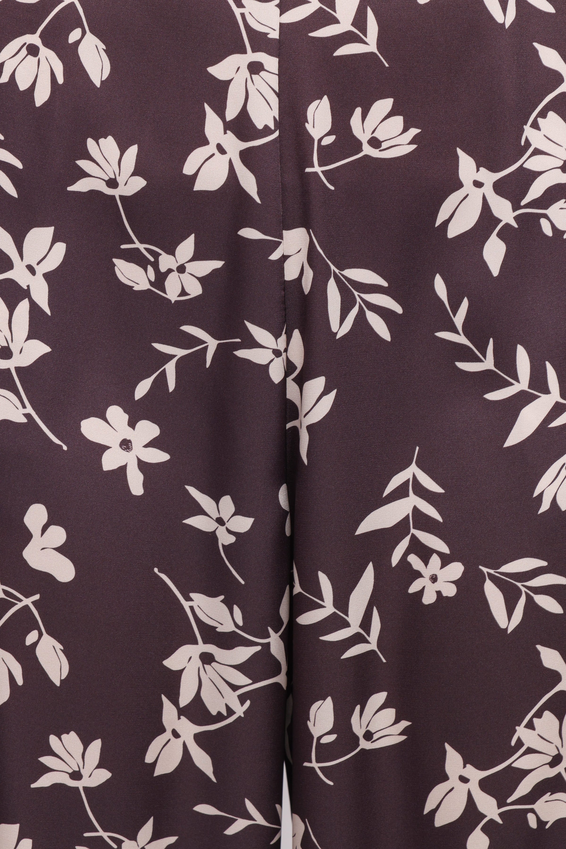 Petal and Pup USA BOTTOMS Romola Pant - Brown Cream Floral