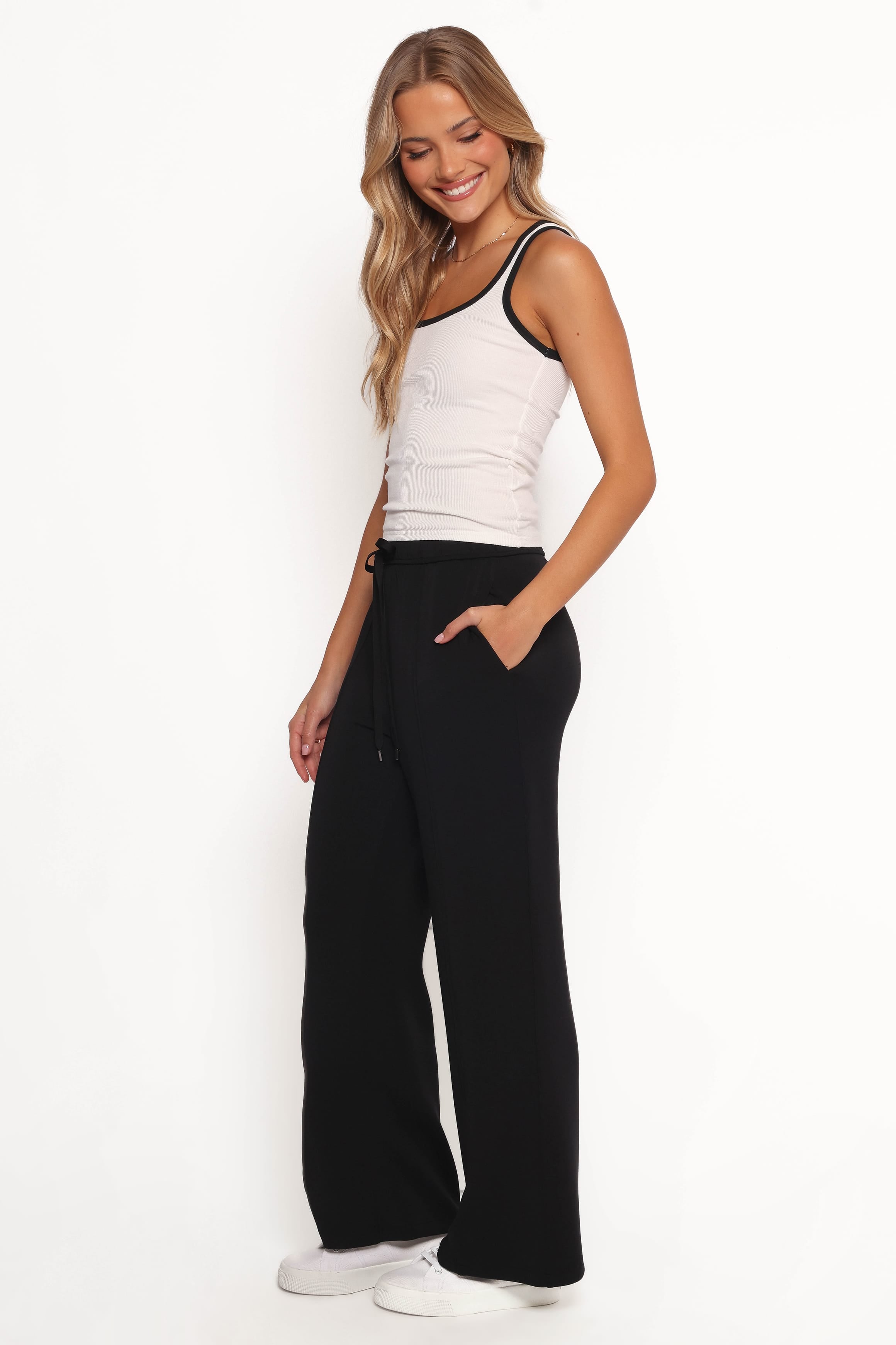 Petal and Pup USA BOTTOMS Romy Soft Pants - Black