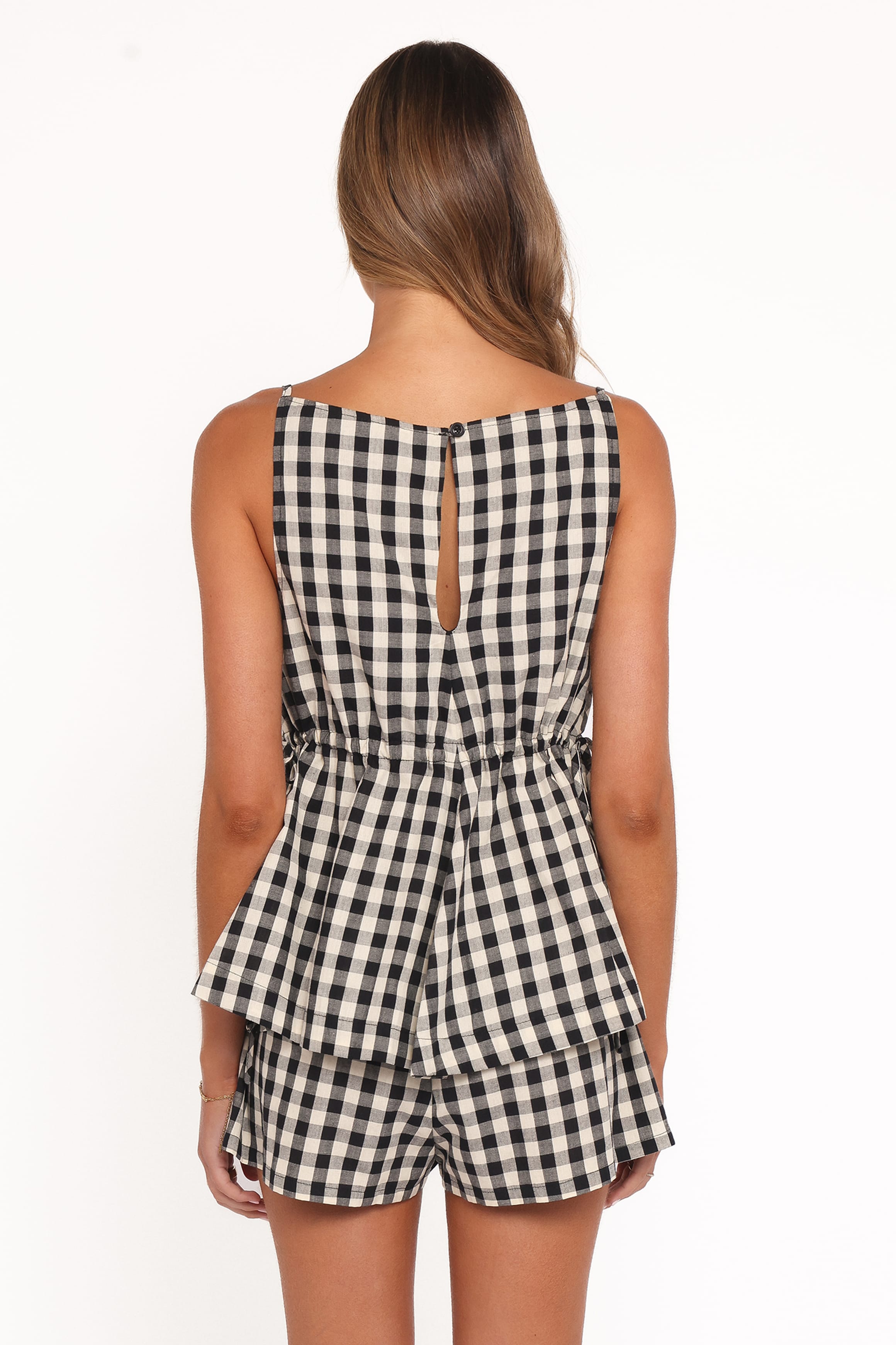Petal and Pup USA BOTTOMS Rory Shorts - Black Gingham