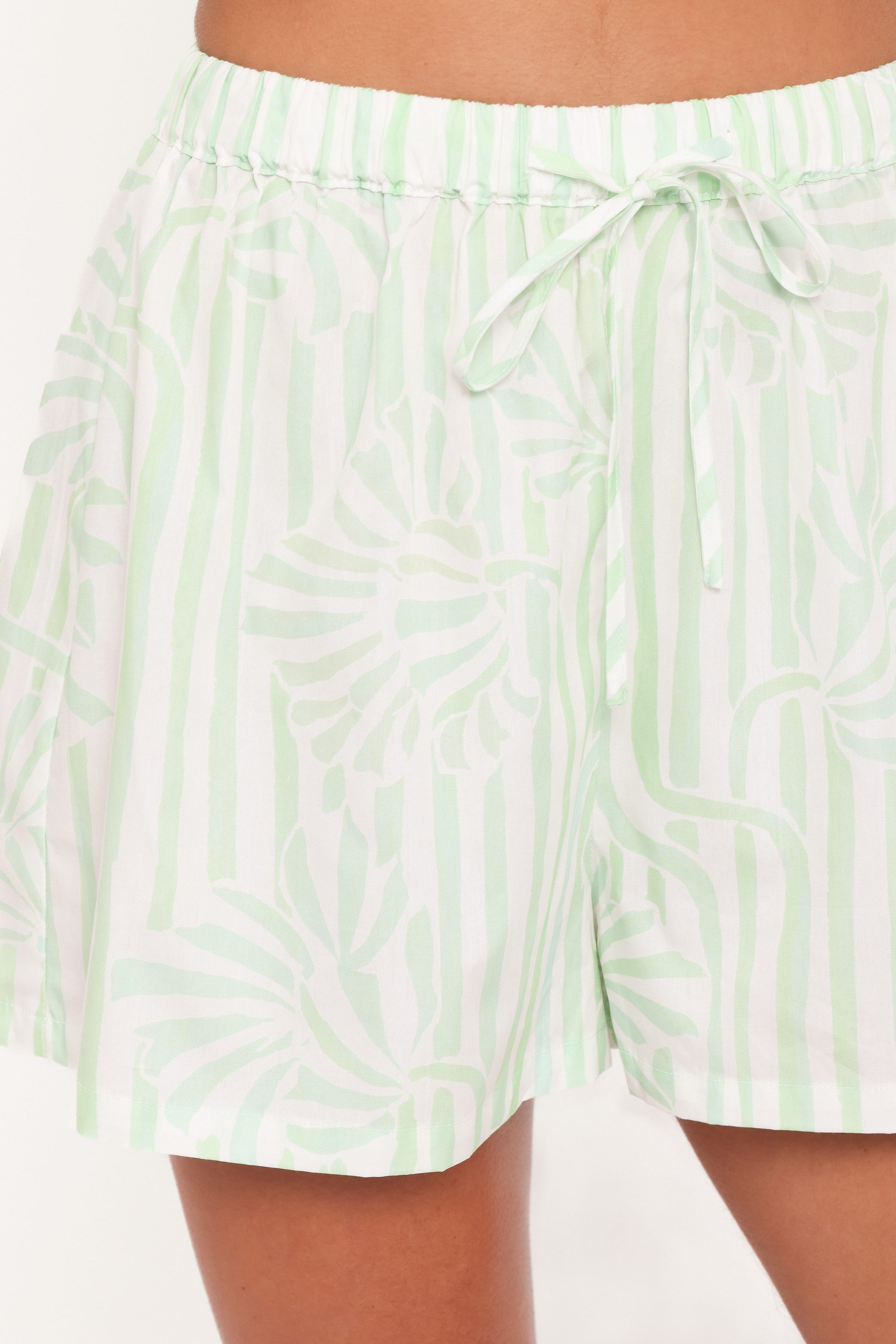 Petal and Pup USA BOTTOMS Rory Shorts - Jade Painted Stripe